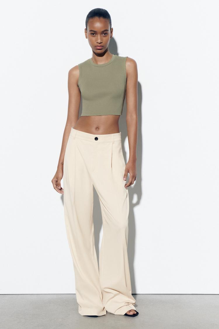 RIBBED TOP WITH OPEN BACK