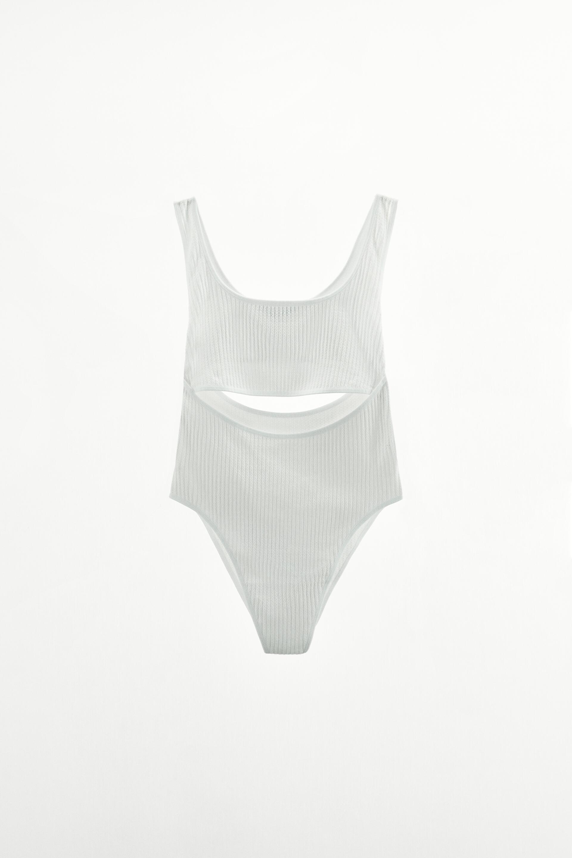 Zara CUT OUT ASYMMETRIC BODYSUIT Mall of America®