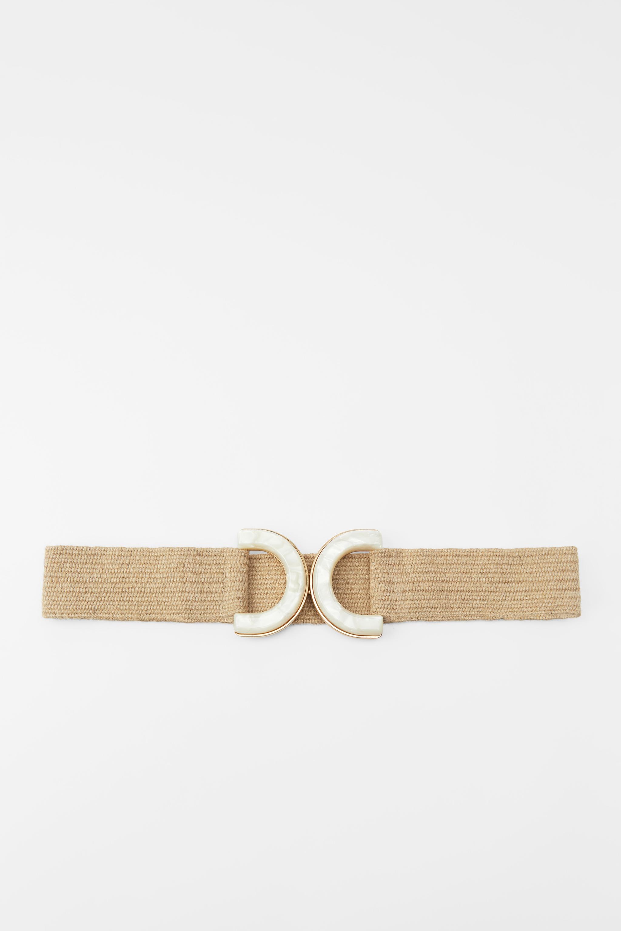 Zara ACETATE EFFECT STRETCH BELT Metropolis at Metrotown