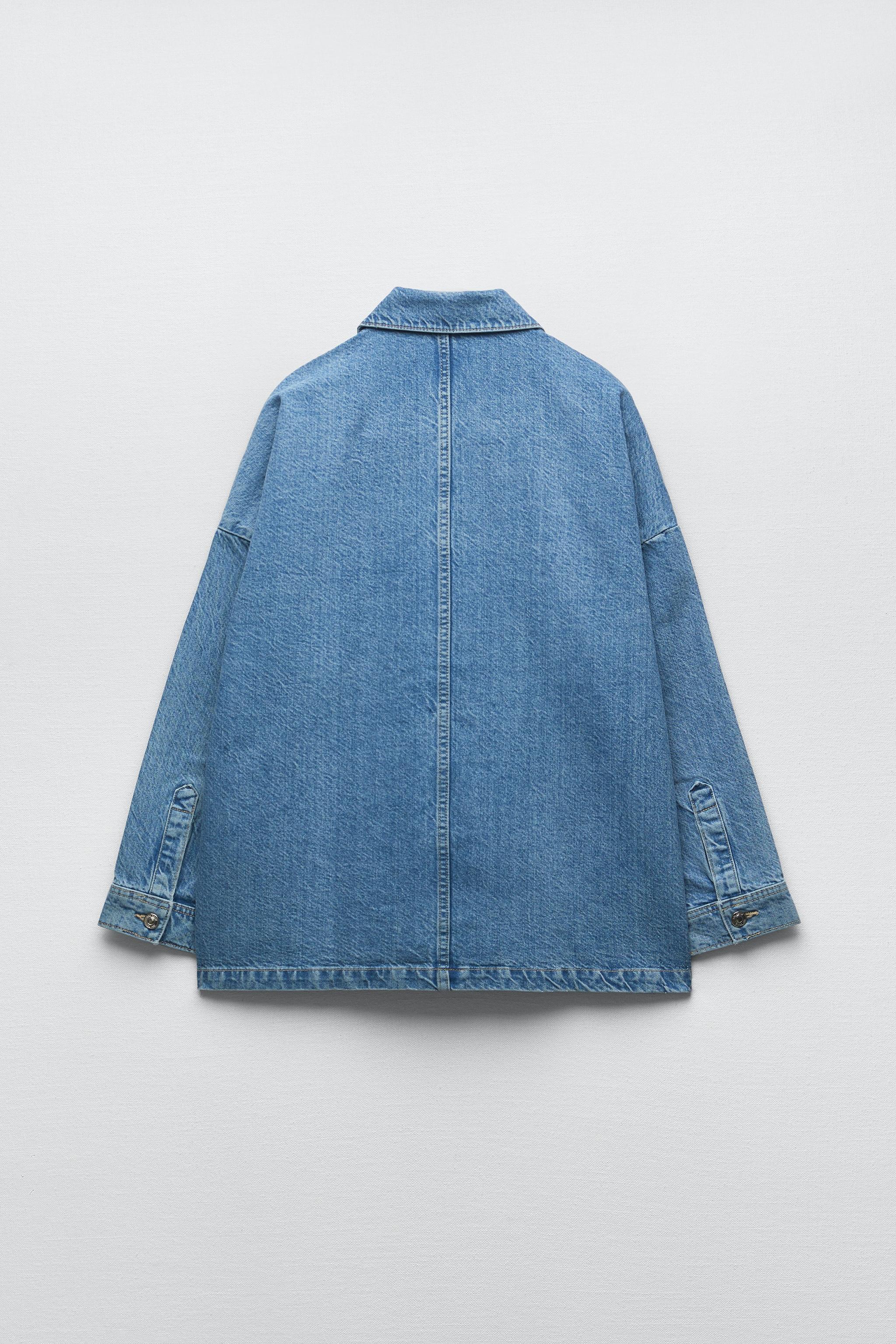 Zara OVERSIZED DENIM JACKET Yorkdale Mall