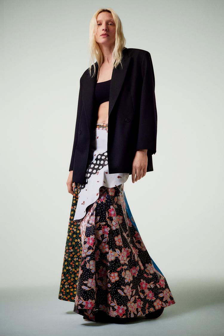PRINTED LEATHER SKIRT - LIMITED EDITION