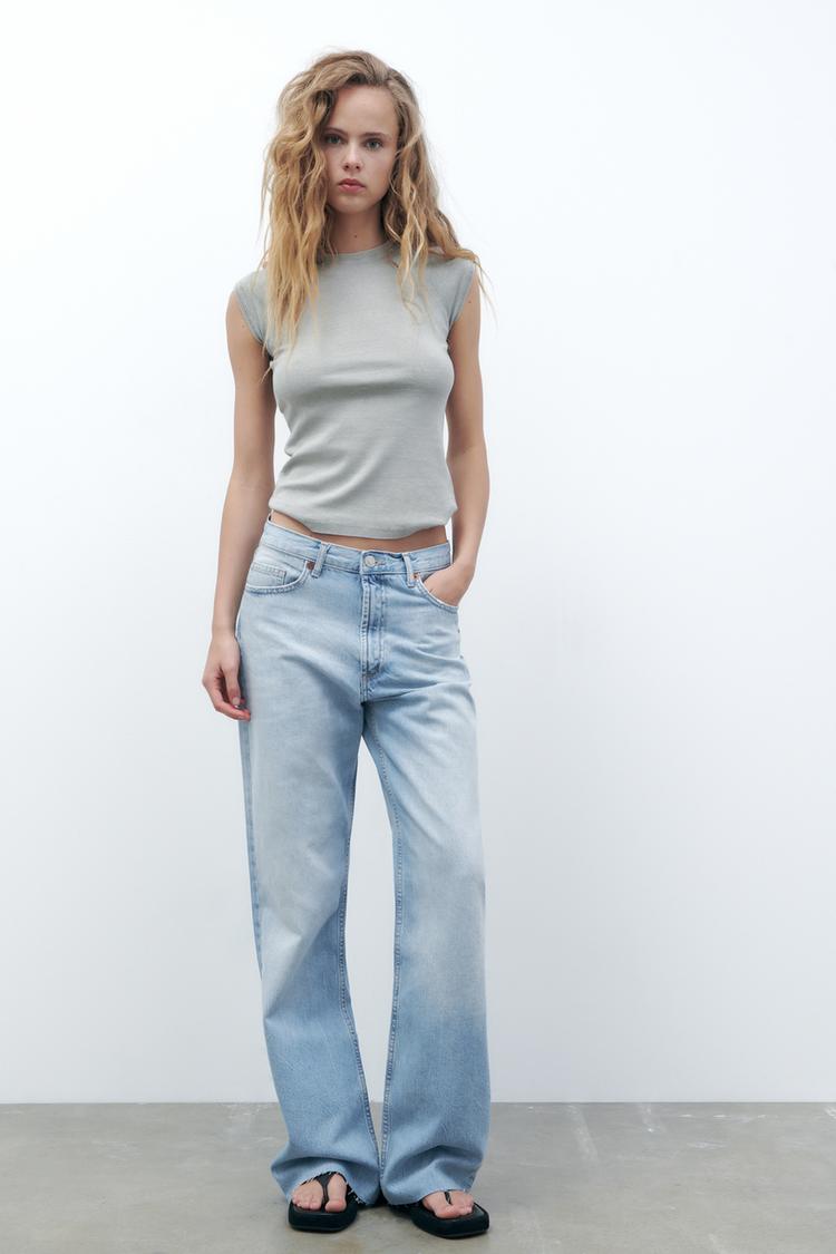 WASHED-EFFECT COTTON T-SHIRT