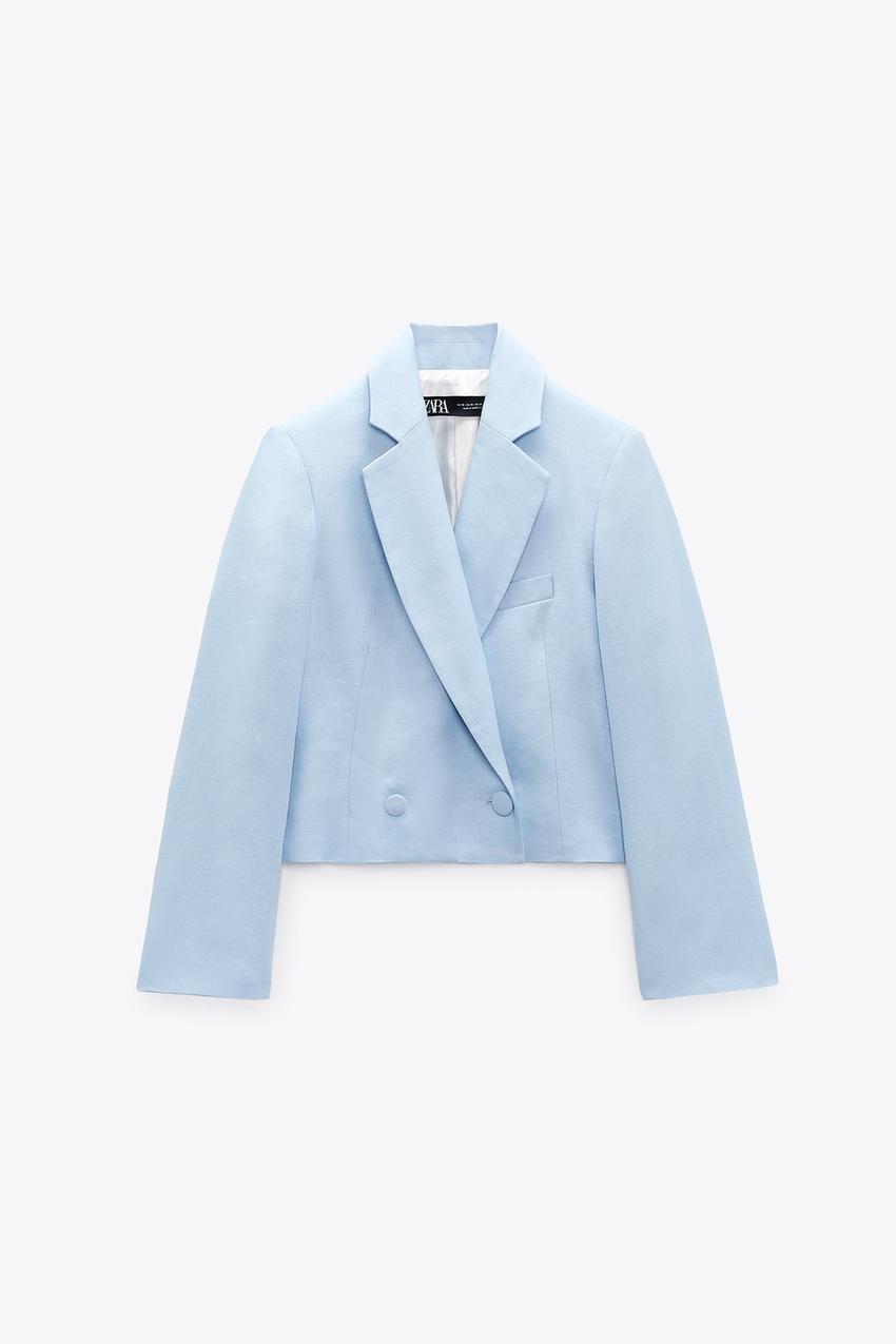 bilden Draussen Material zara blazer hellblau Ru Öffentlichkeit Aussicht