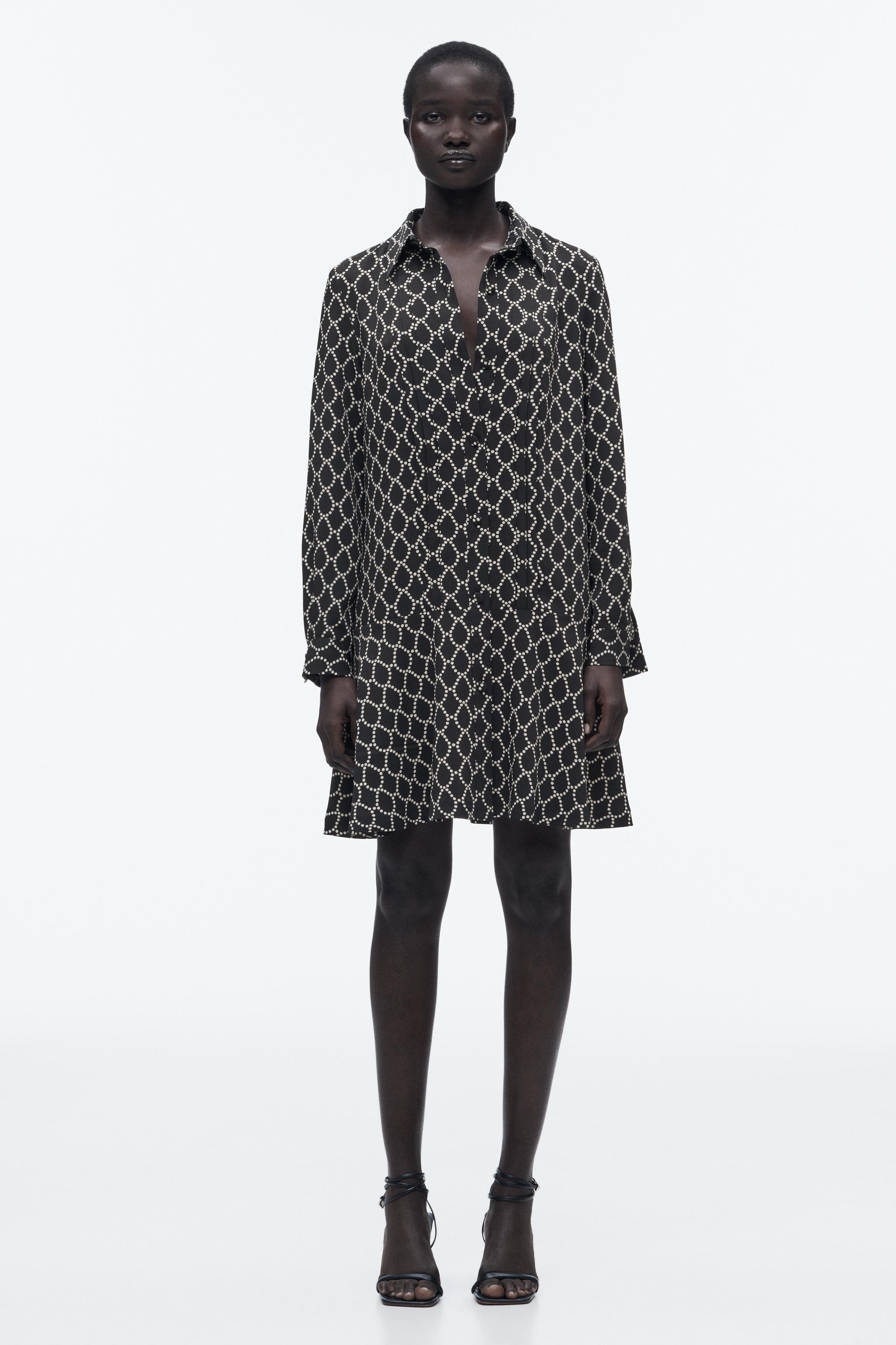 Zara PRINTED SHIRT DRESS Mall of America®