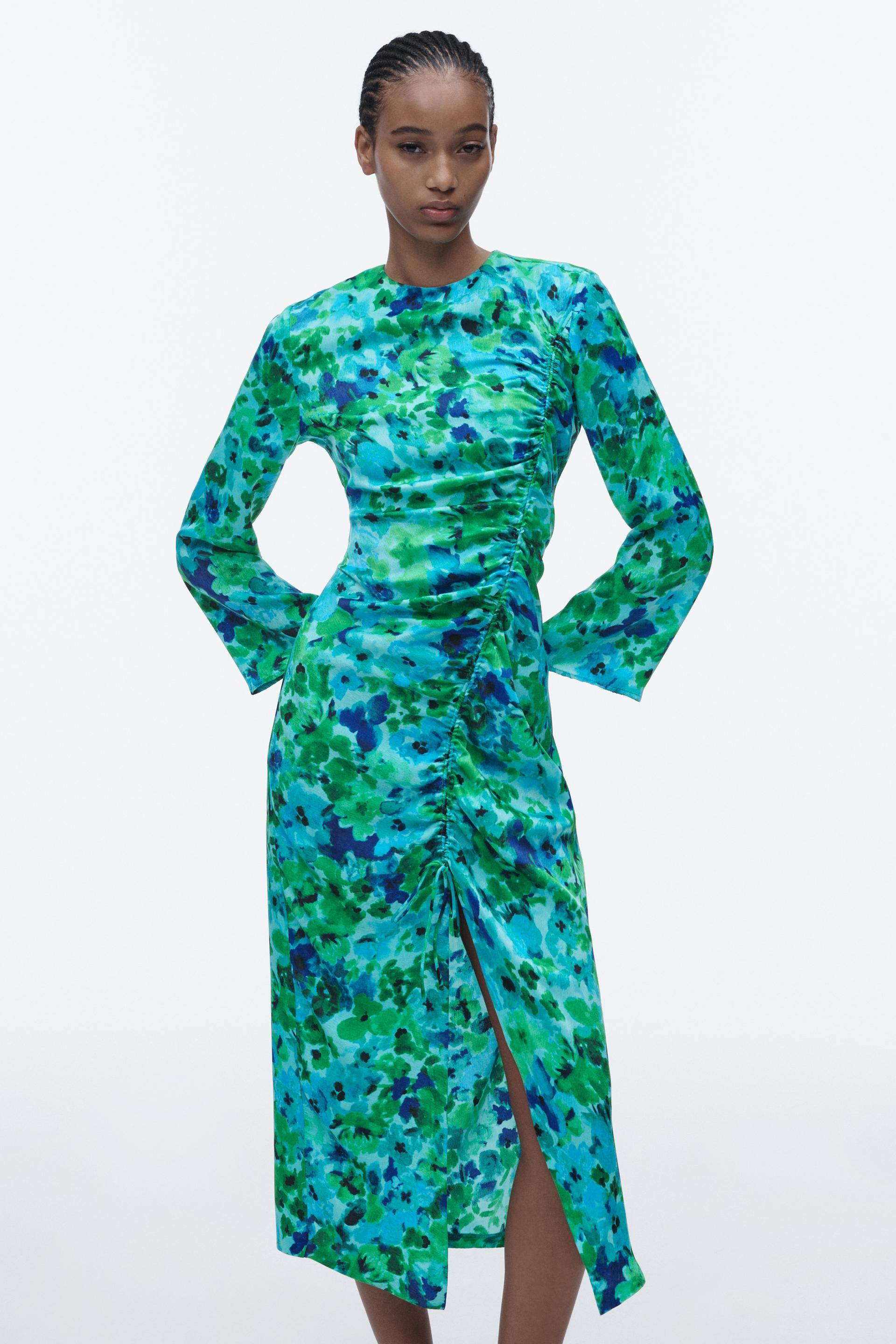 Midi Jurk met Strapless Design en Strik