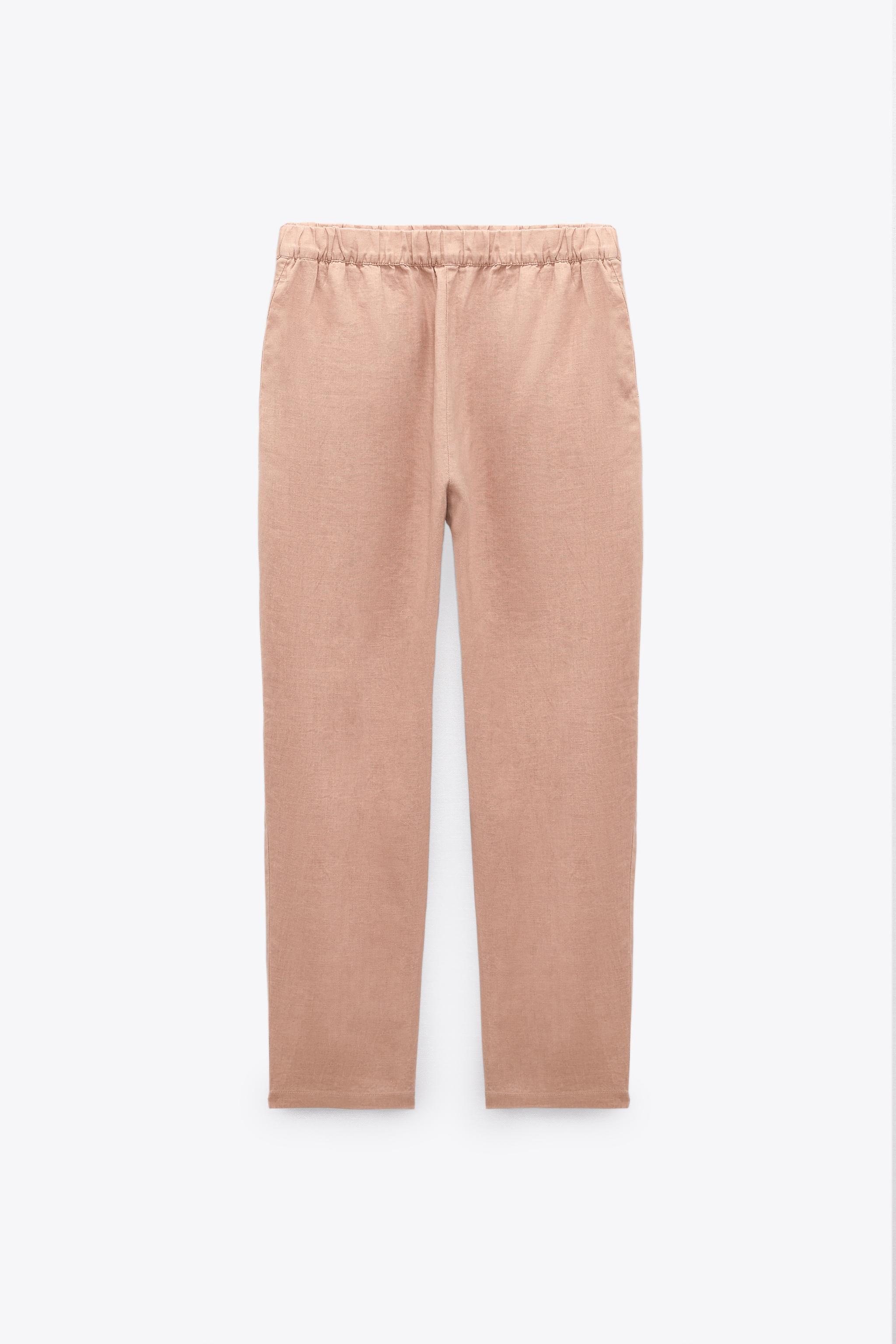 Zara LINEN PAJAMA PANTS Bayshore Shopping Centre