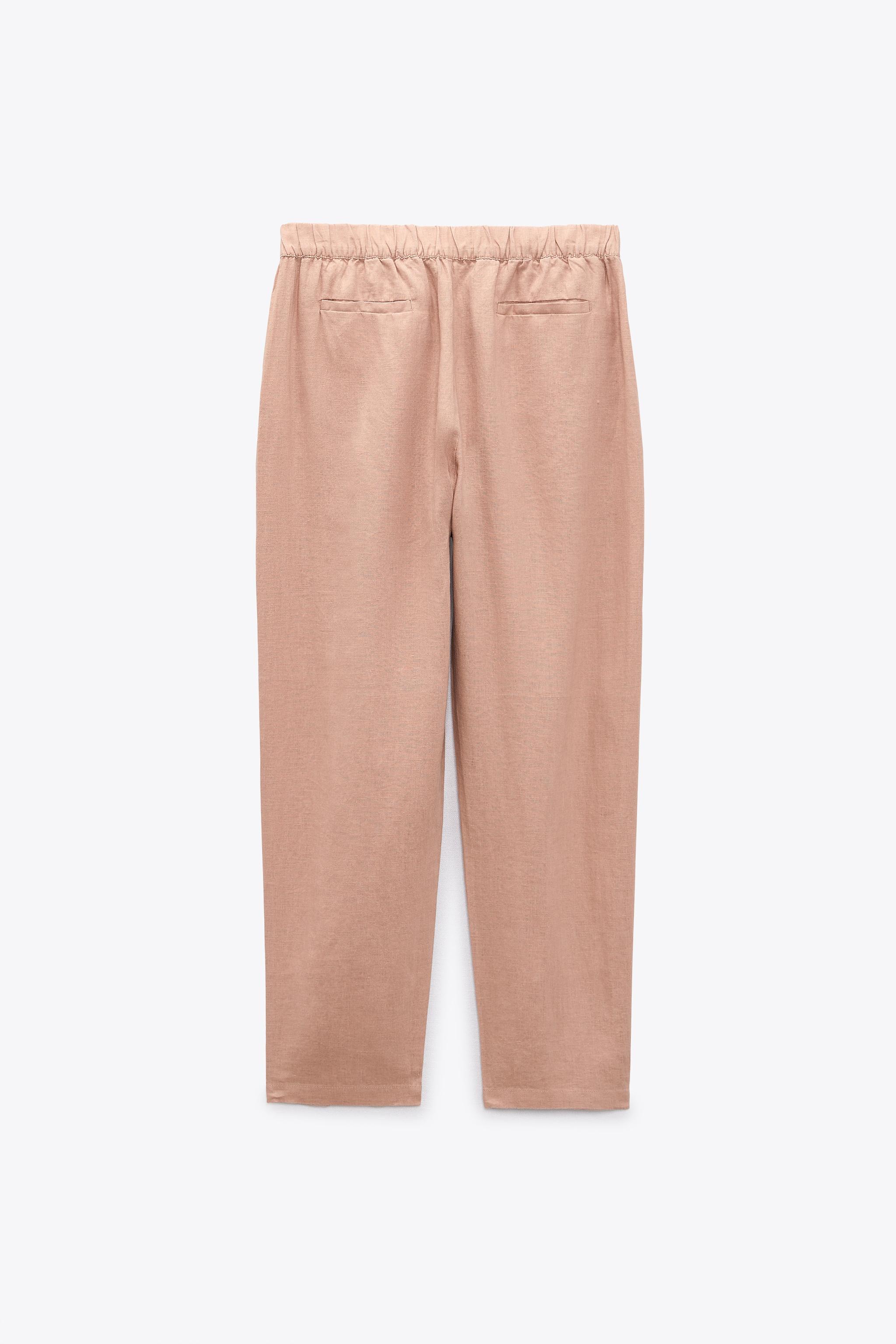 Zara LINEN PAJAMA PANTS Bayshore Shopping Centre