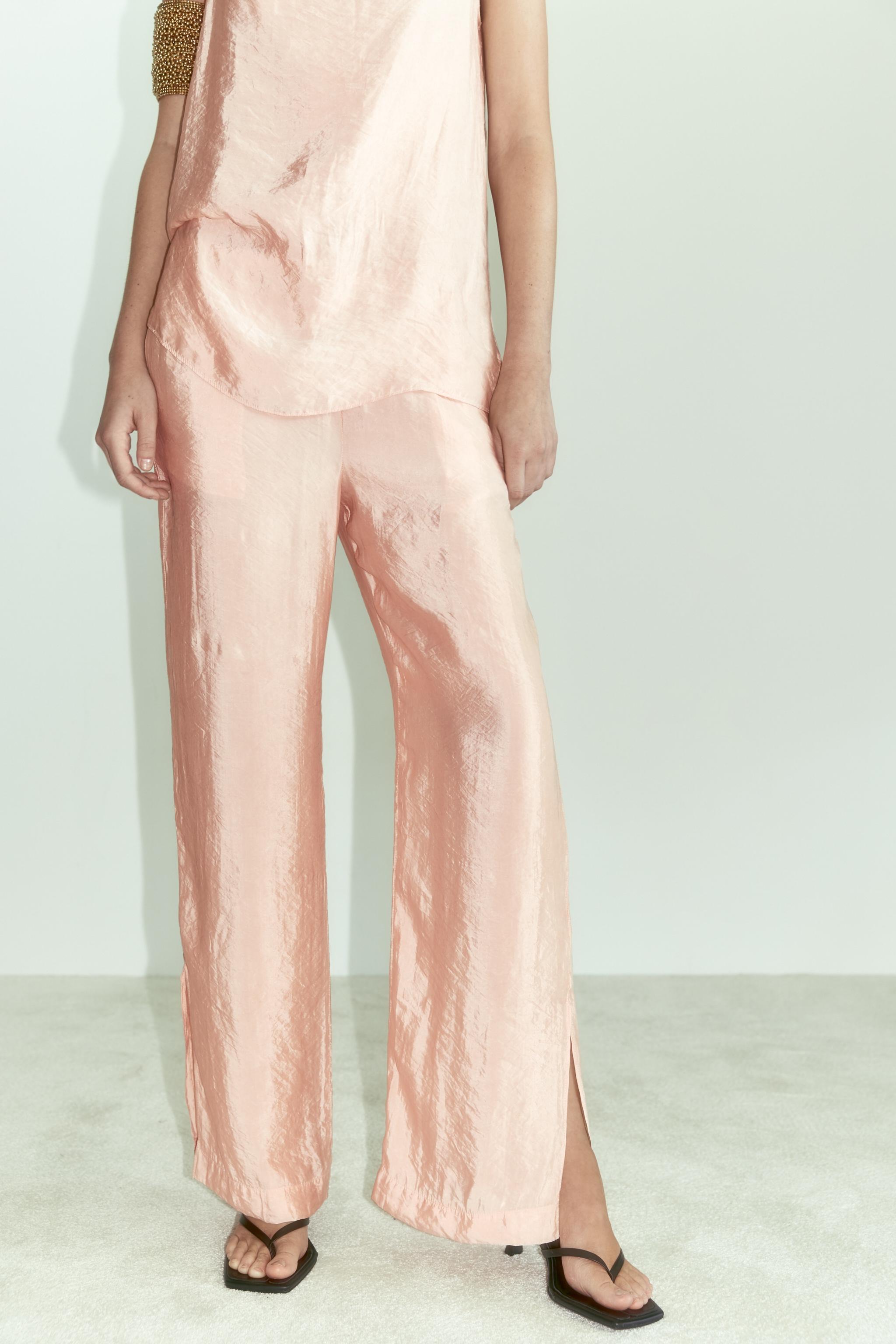 Zara SATIN EFFECT FULL LENGTH PANTS Mall of America®
