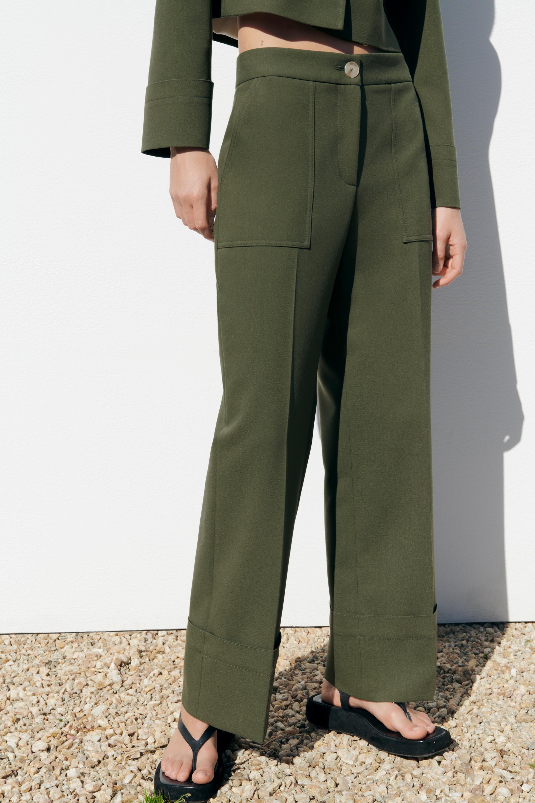 Zara CUFFED PANTS Square One