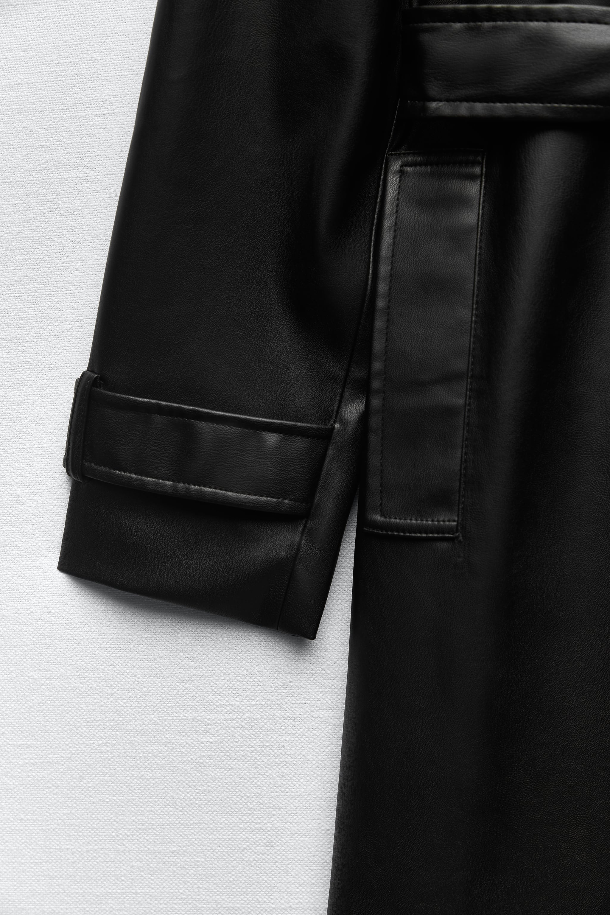 Zara BELTED FAUX LEATHER TRENCH | Mall of America®