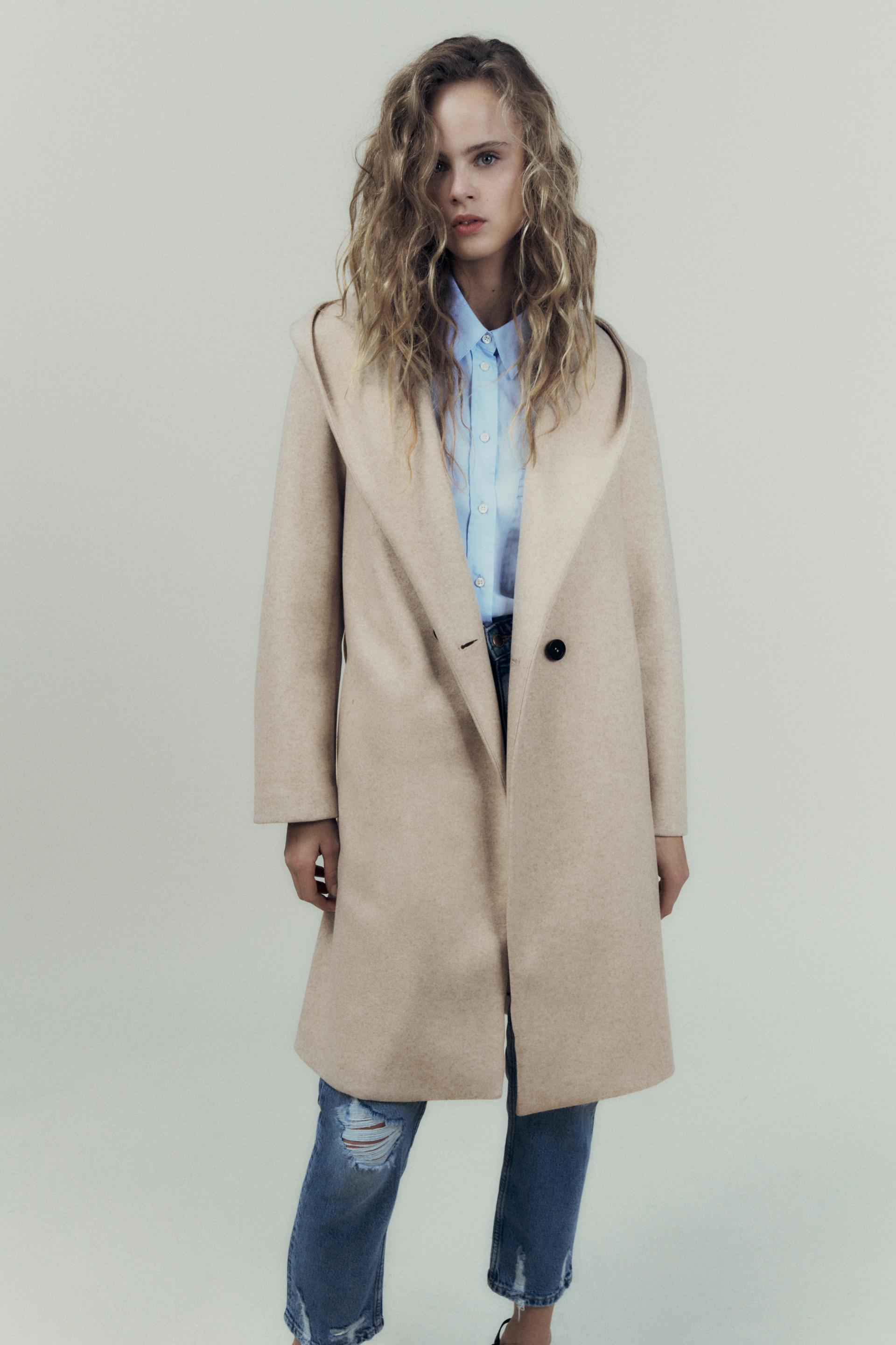 Wollmantel Zara Winter Mantel Damen ZARA Mäntel Damen Wollmantel