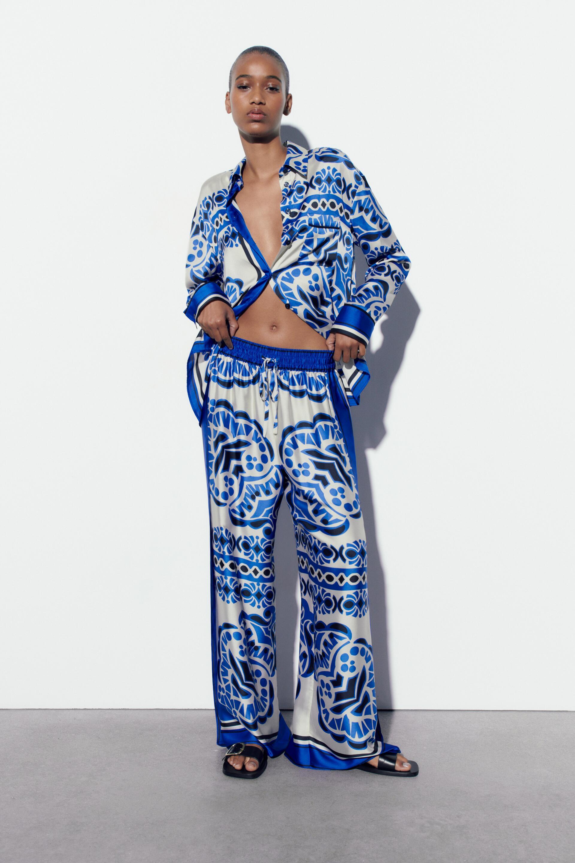 Zara PRINTED SATIN EFFECT PAJAMA PANTS Mall of America®