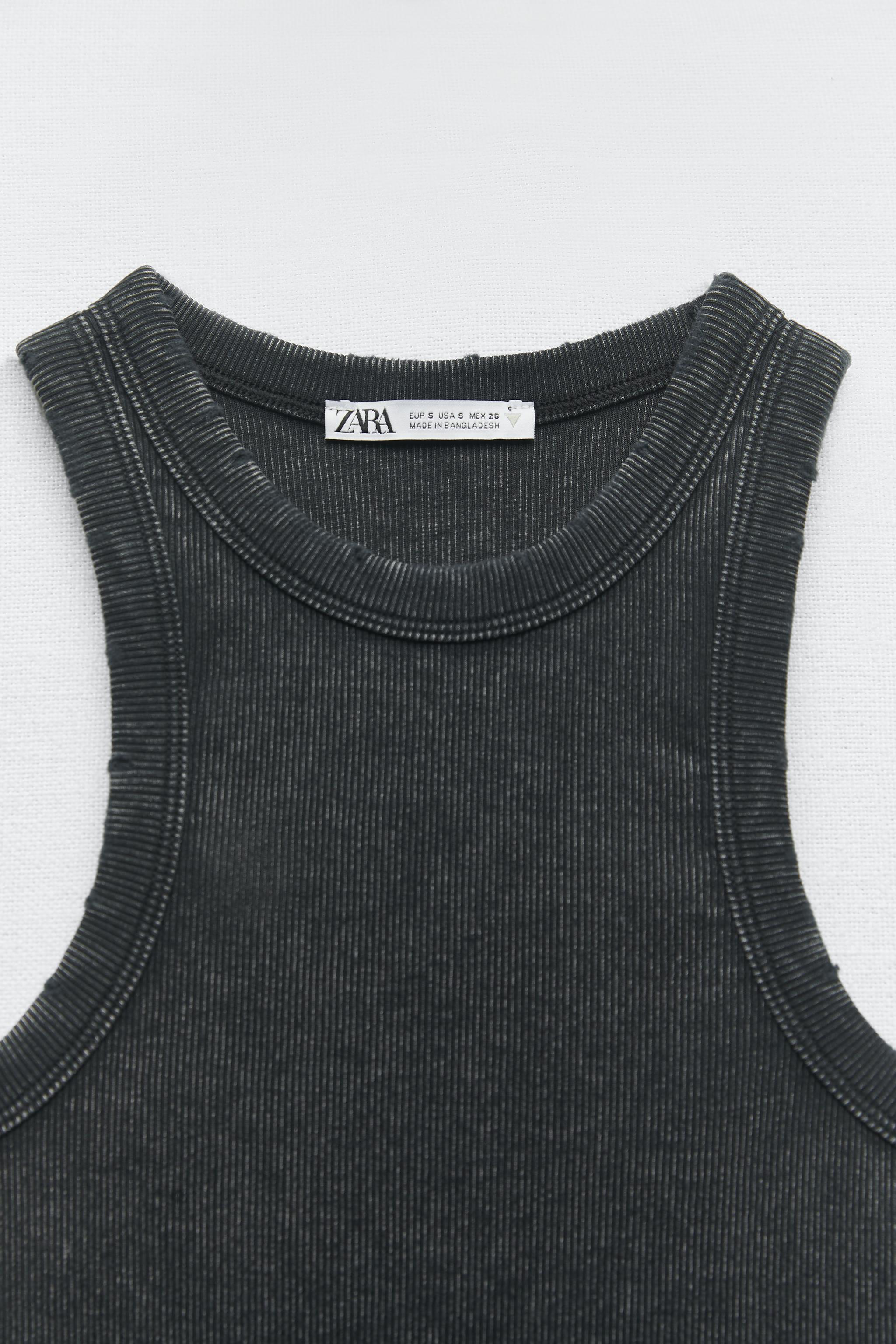 Zara WASHED RIB TANK TOP Mall of America®