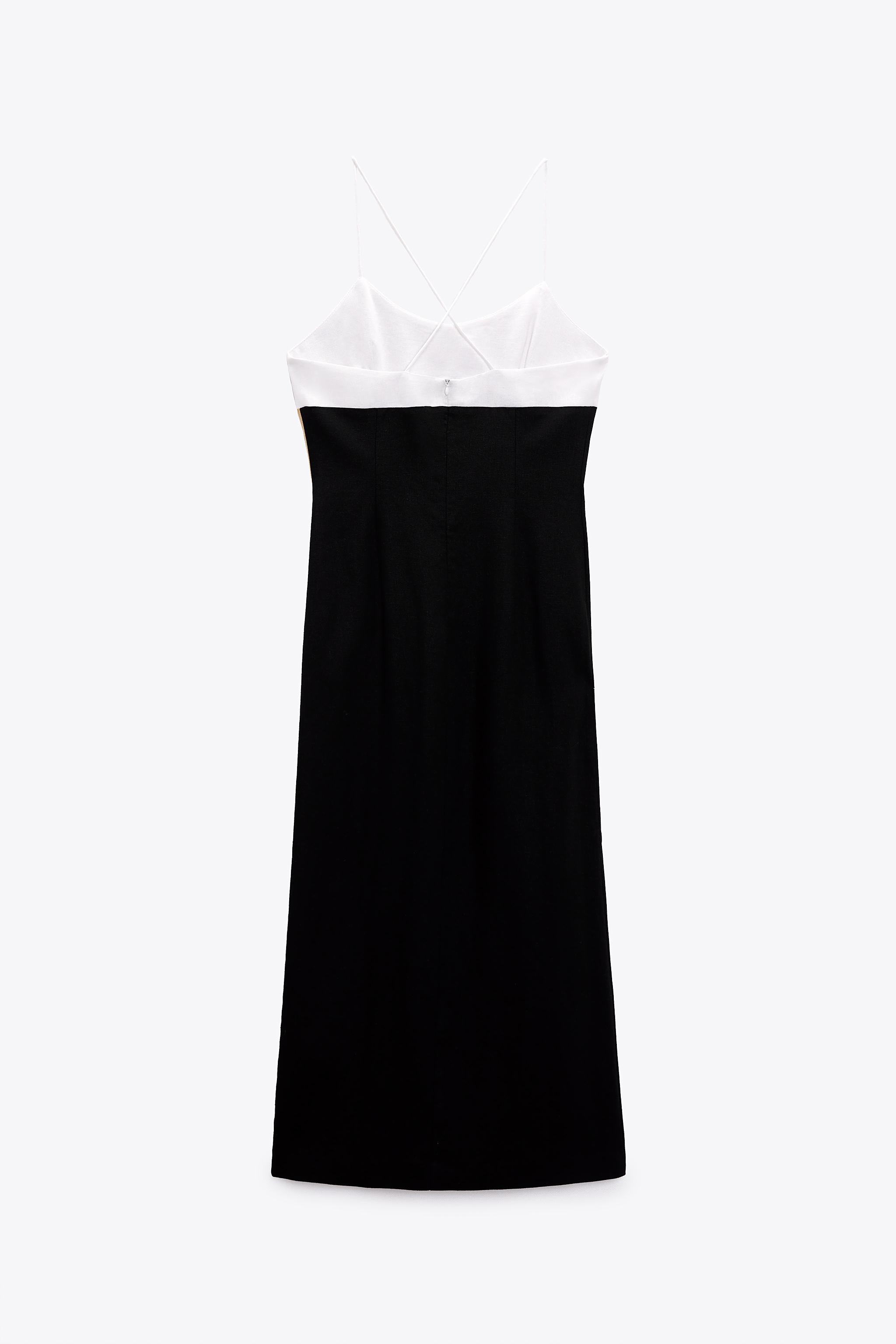 Zara COLORBLOCK LINEN BLEND DRESS Mall of America®