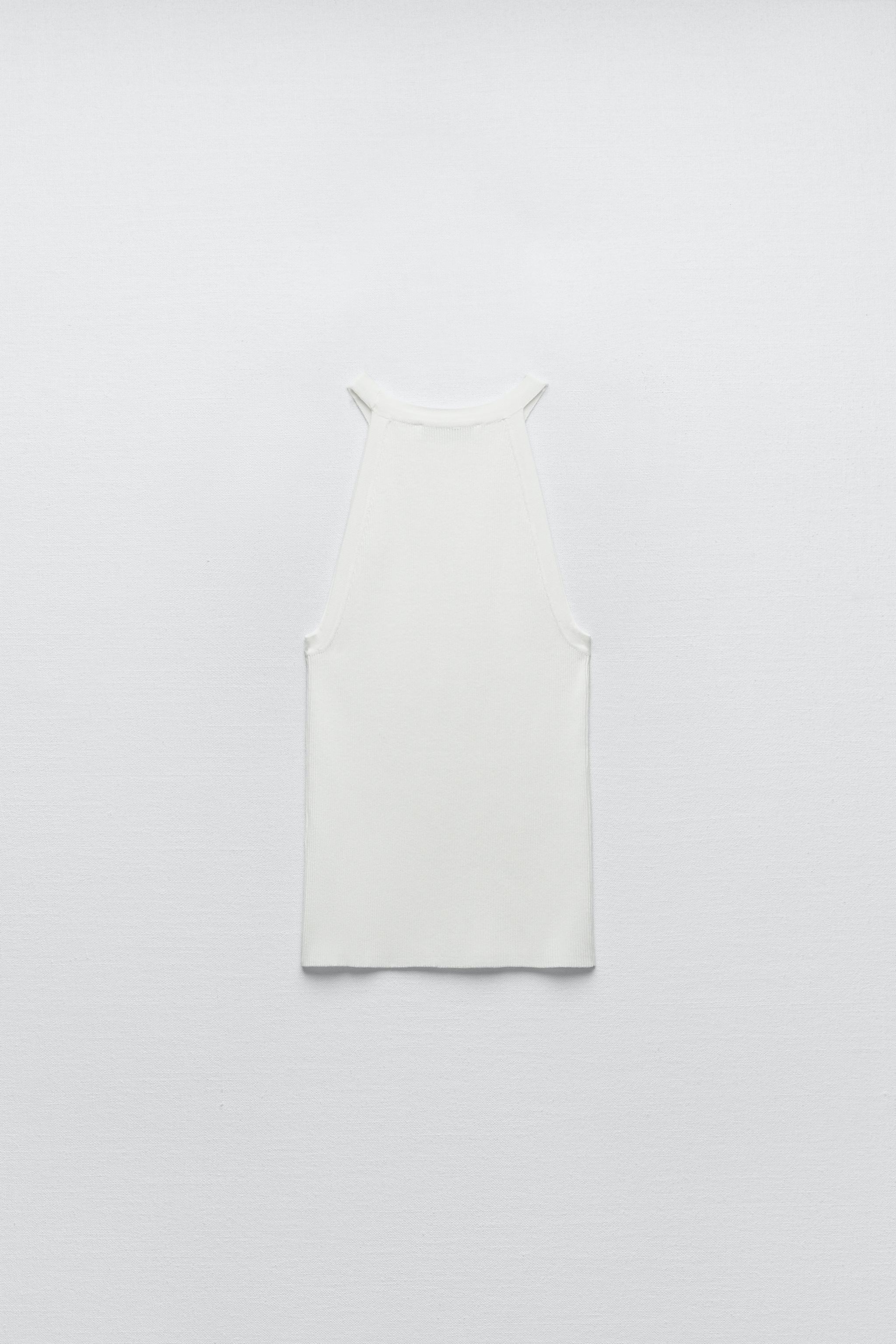 knit halter neck dress zara