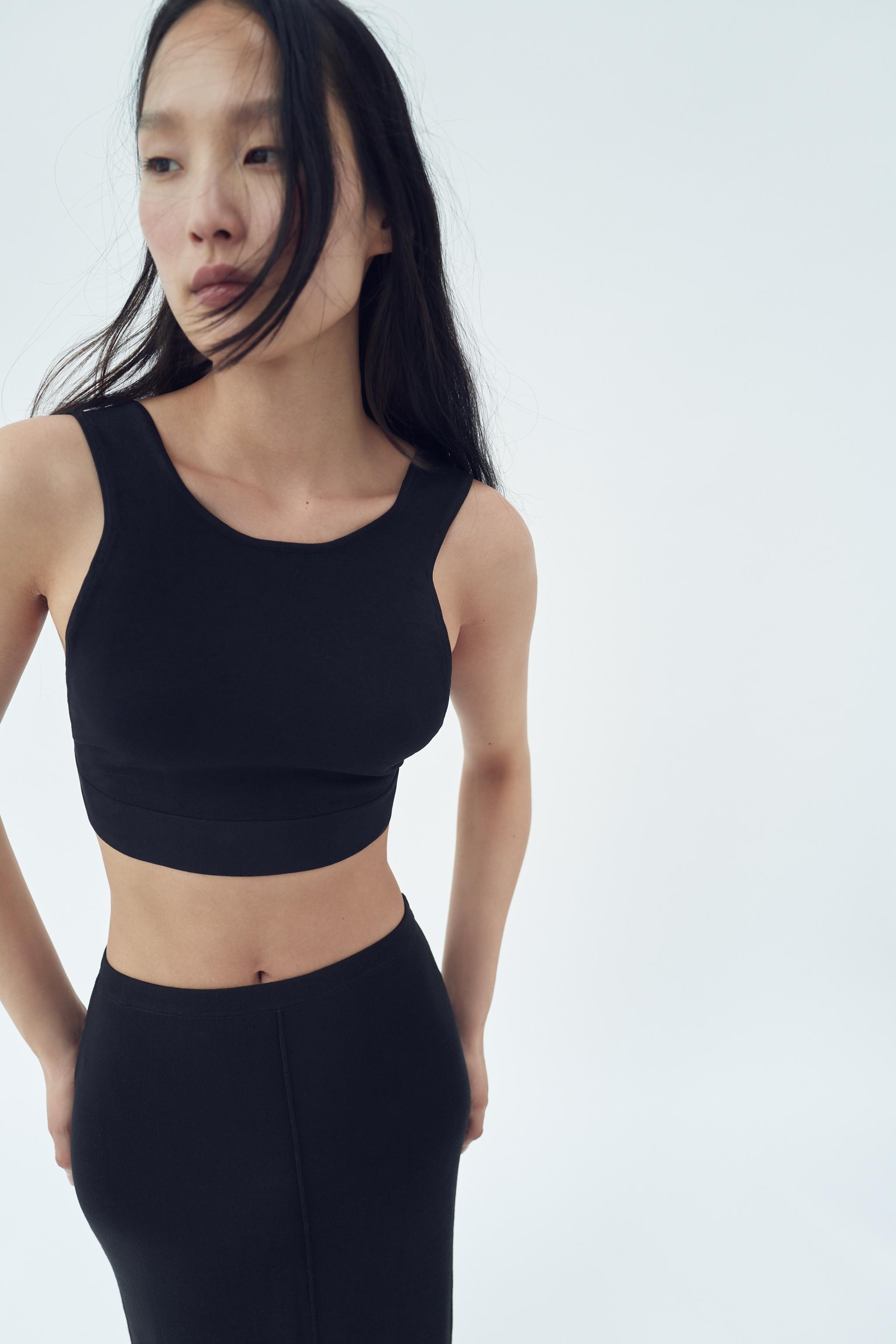 Zara OPEN BACK KNIT CROP TOP Mall of America®