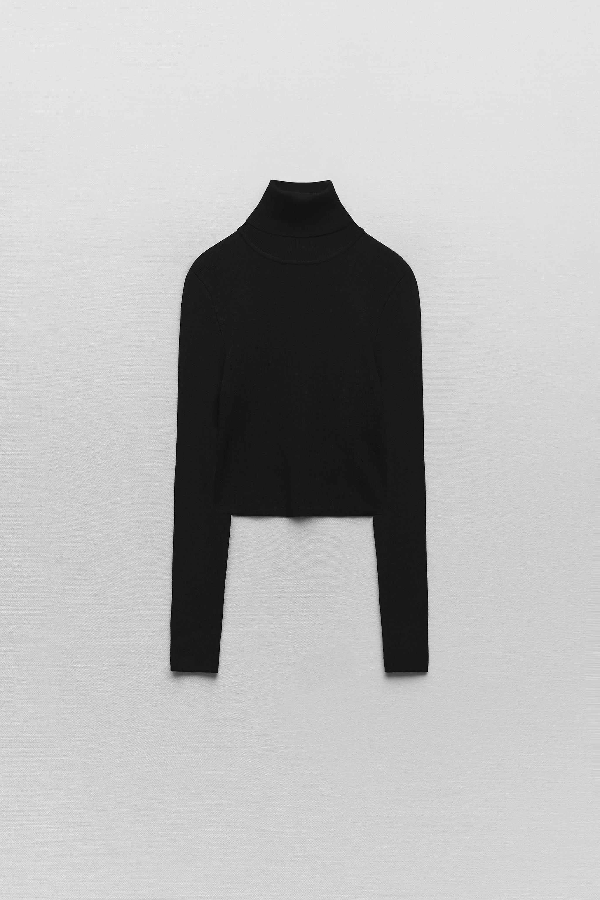 Zara CROP KNIT TURTLENECK SWEATER Mall of America®