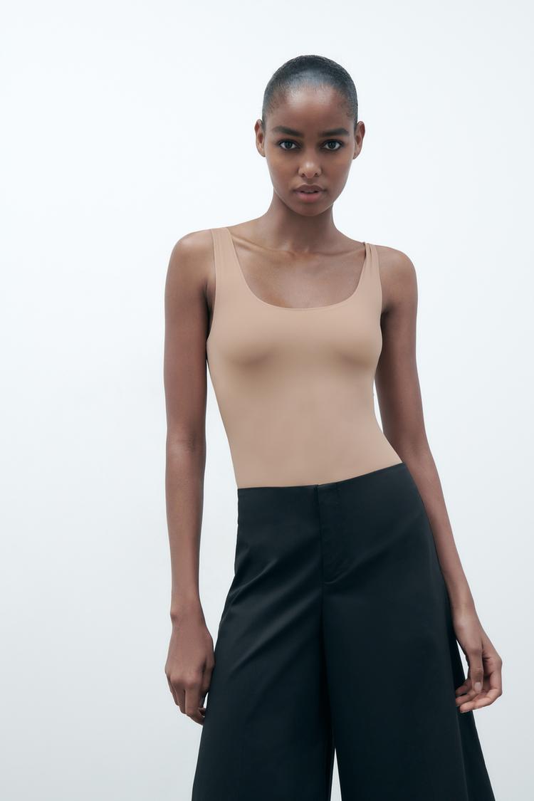 Zara FITTED STRETCH BODYSUIT 03641328942