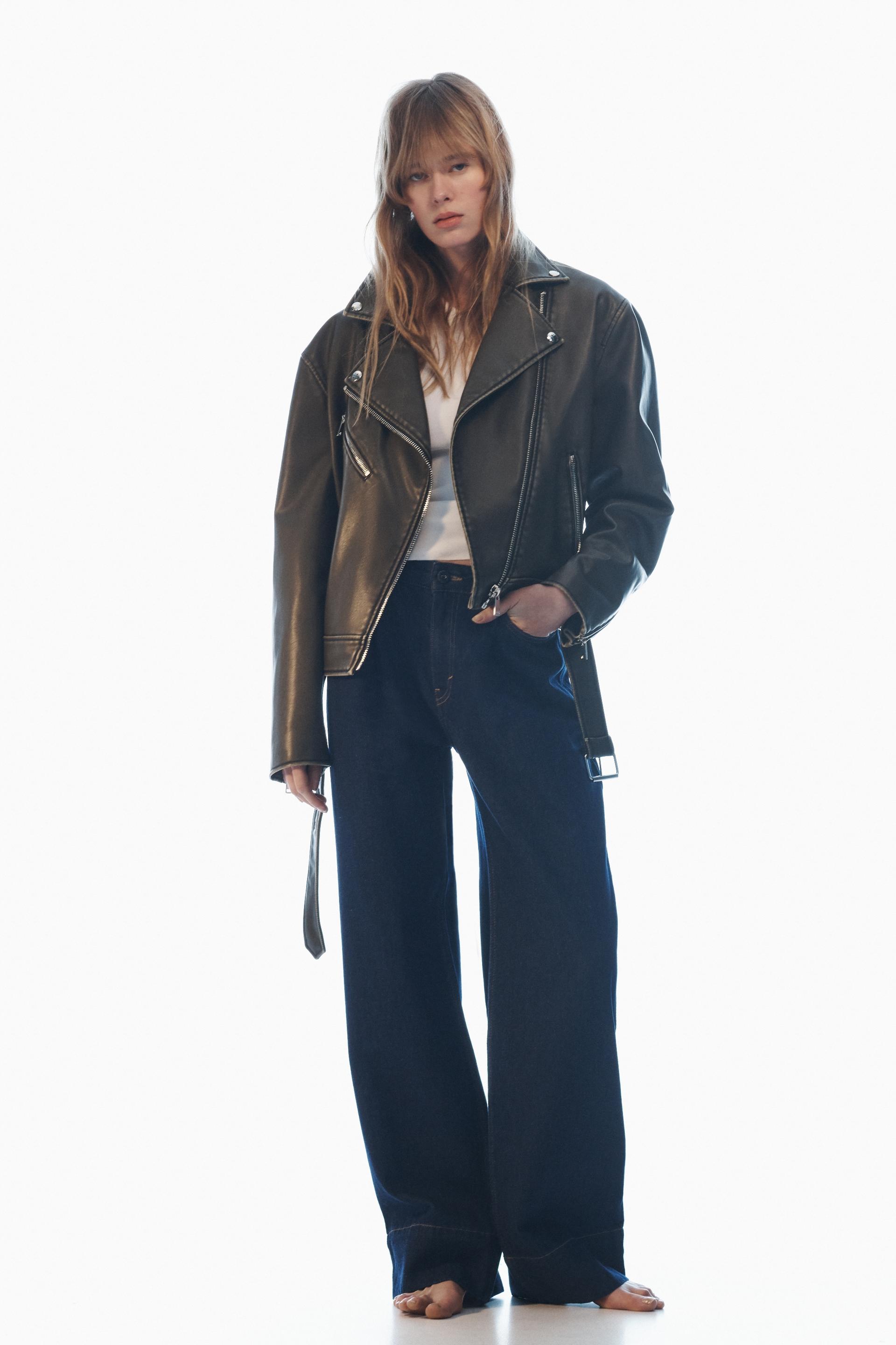 Leather Jacket Zara Woman atelieryuwa.ciao.jp