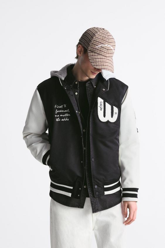 Zara Varsity Jacket Green atelieryuwa.ciao.jp