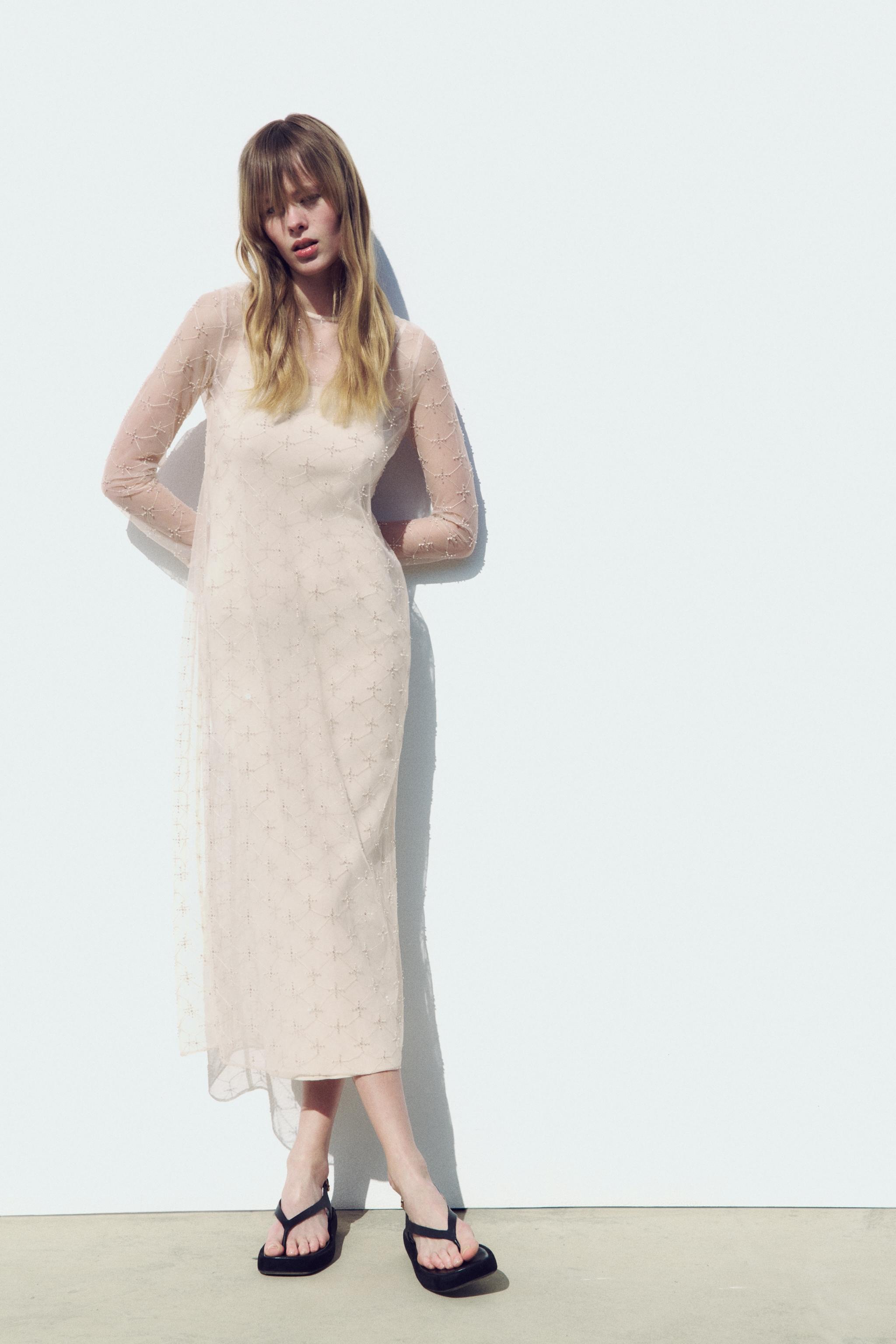 Zara BEADED KNIT DRESS LIMITED EDITION Mall of America®