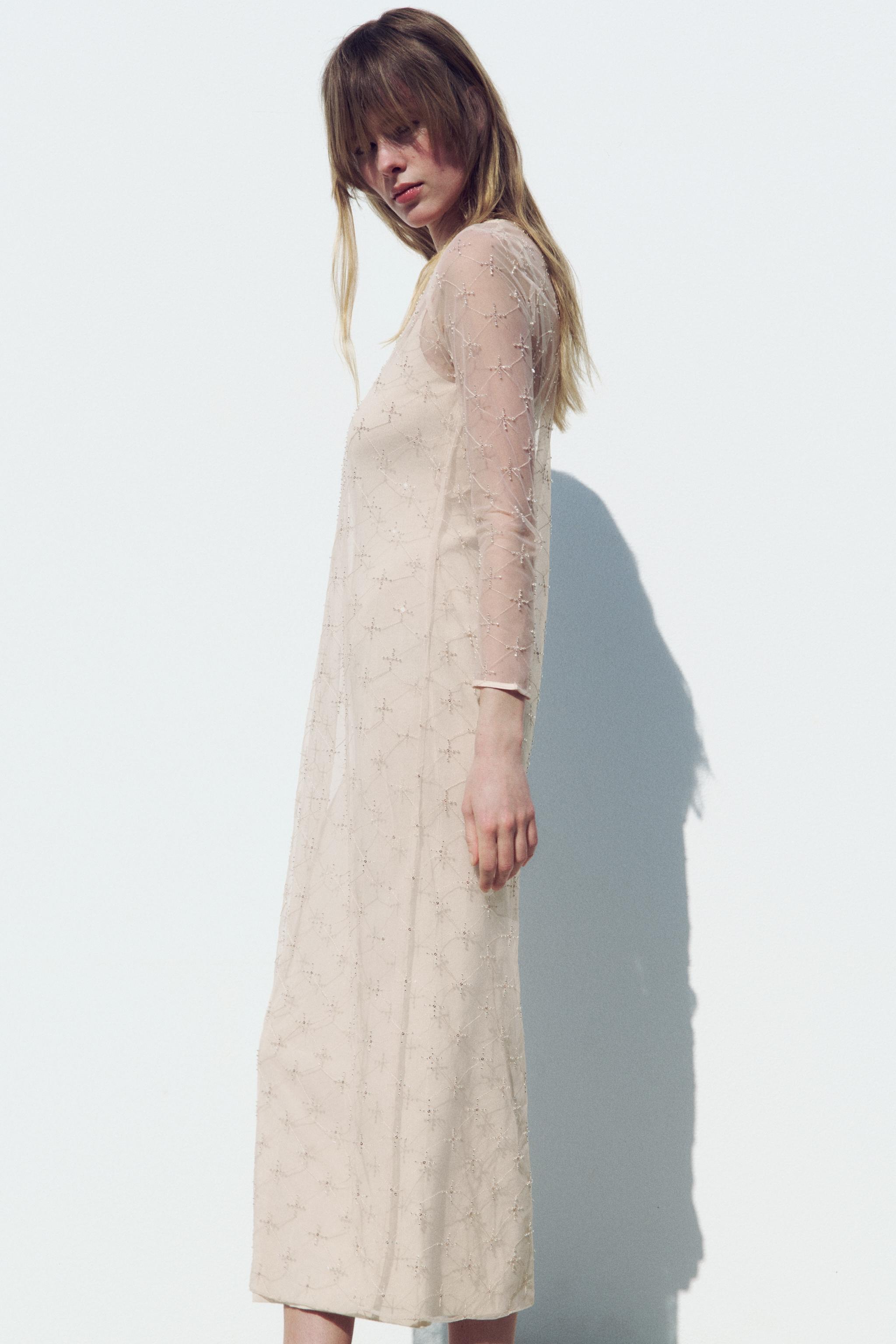 Zara BEADED KNIT DRESS LIMITED EDITION Mall of America®