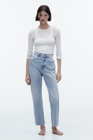 Women's Cropped Jeans | Explore our New Arrivals | ZARA United Kingdom