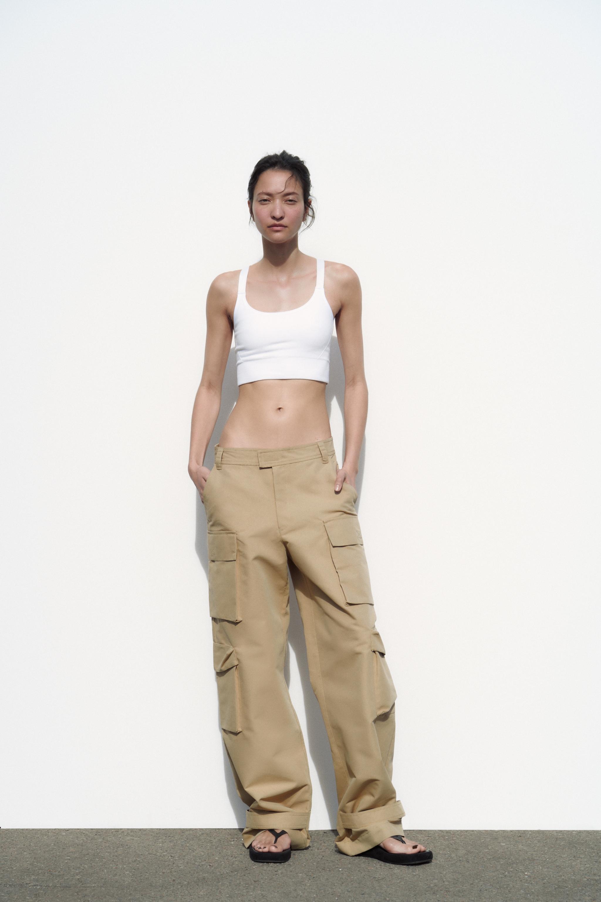 Zara SOFT CARGO PANTS Yorkdale Mall