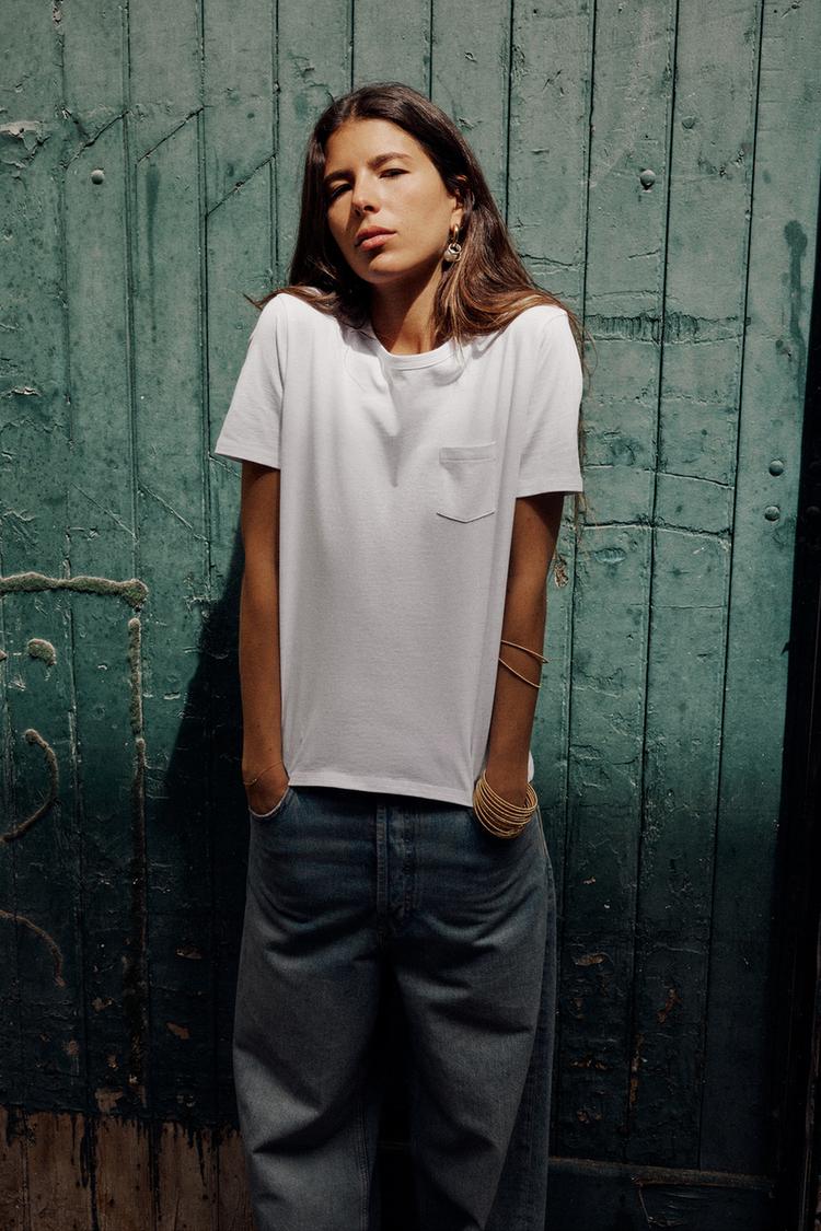 T-SHIRT WITH POCKET - Zara product image