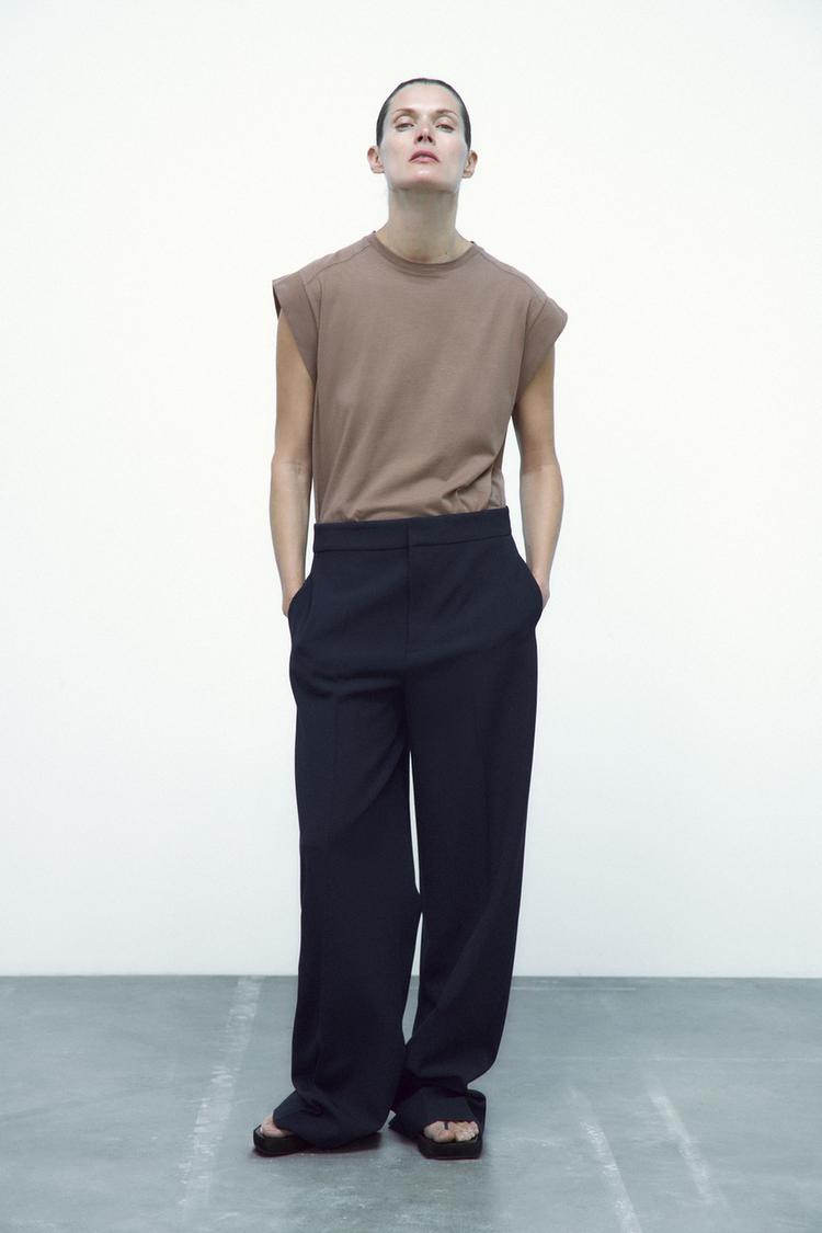 RIBBED COTTON T-SHIRT - Zara product image