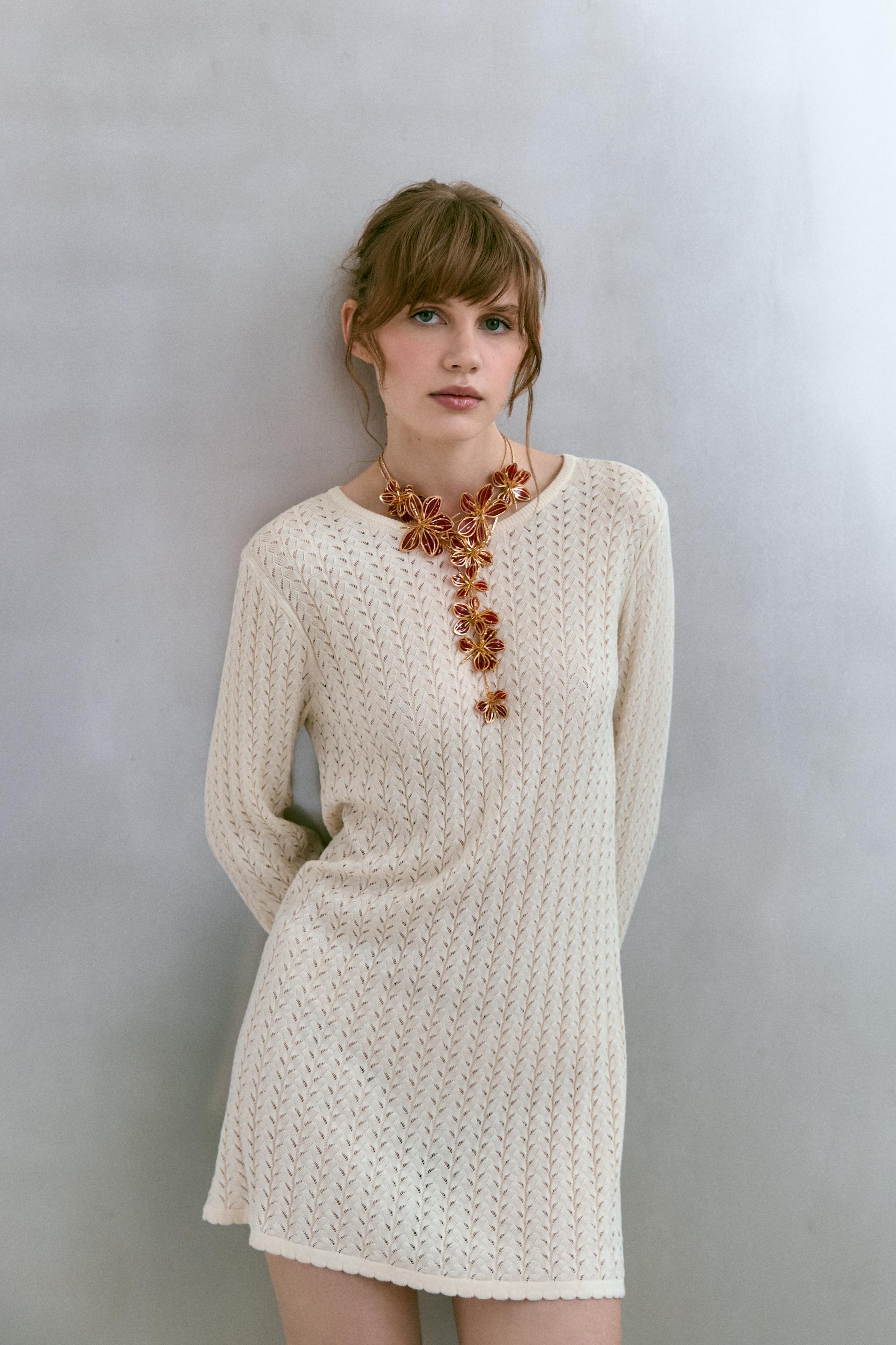 ORECCHINI ZARA STATEMENT PRINCIPESSA Bafta GRANDI FIORI A CASCATA Tono Oro CRISTALLO EUR 15,68 - IT - Foto 3