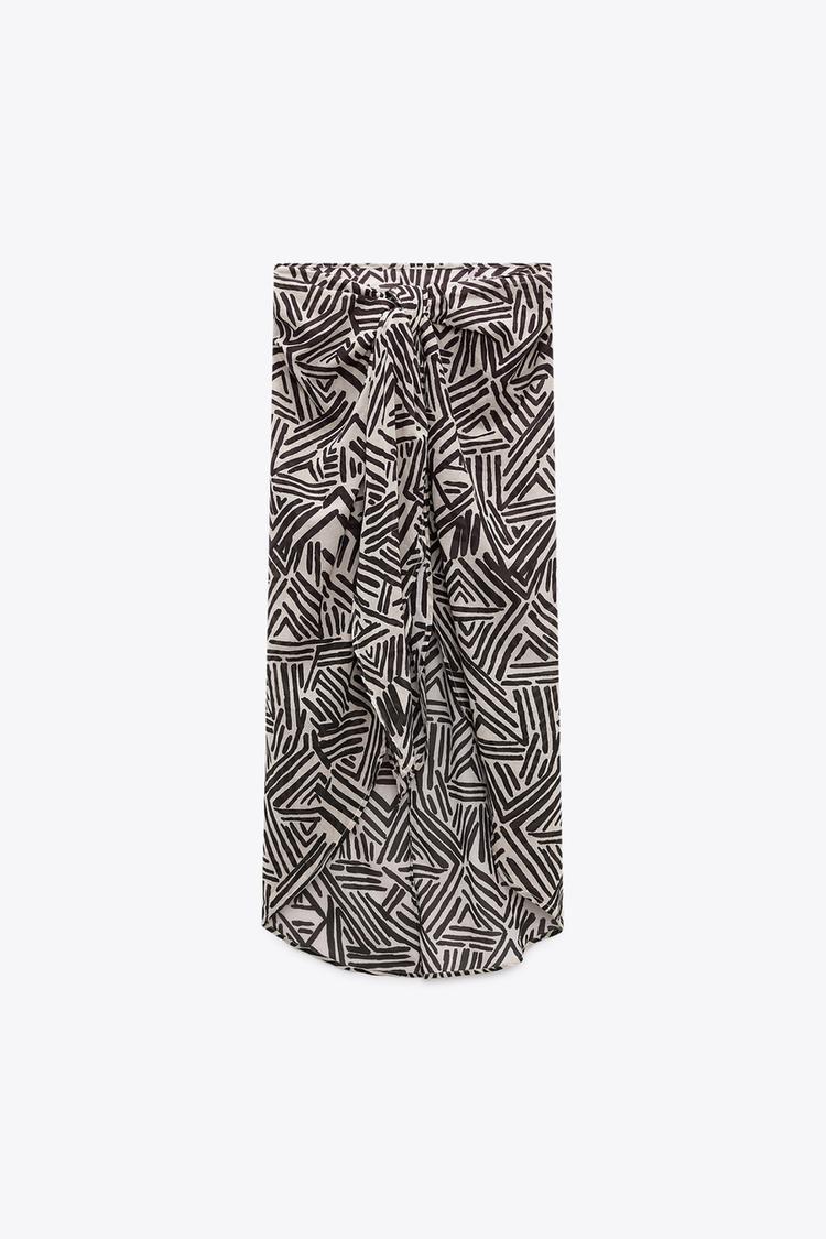 PRINTED COTTON MULTIWAY PAREO