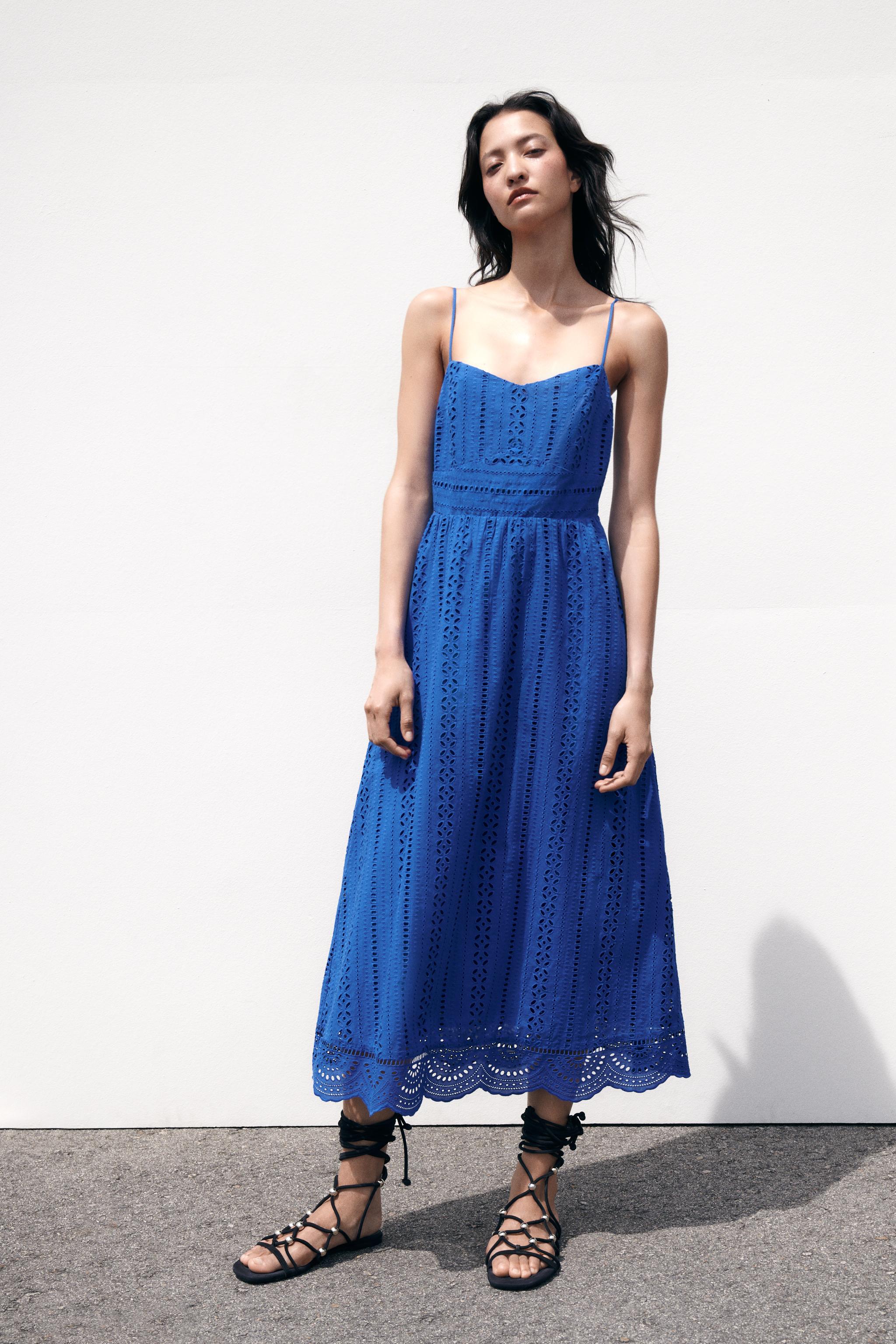 Zara OPENWORK EMBROIDERED DRESS Mall of America®
