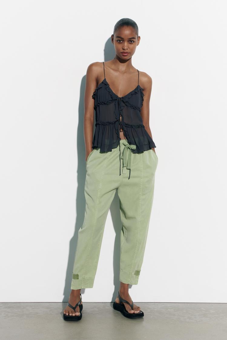 BALLOON-FIT TROUSERS