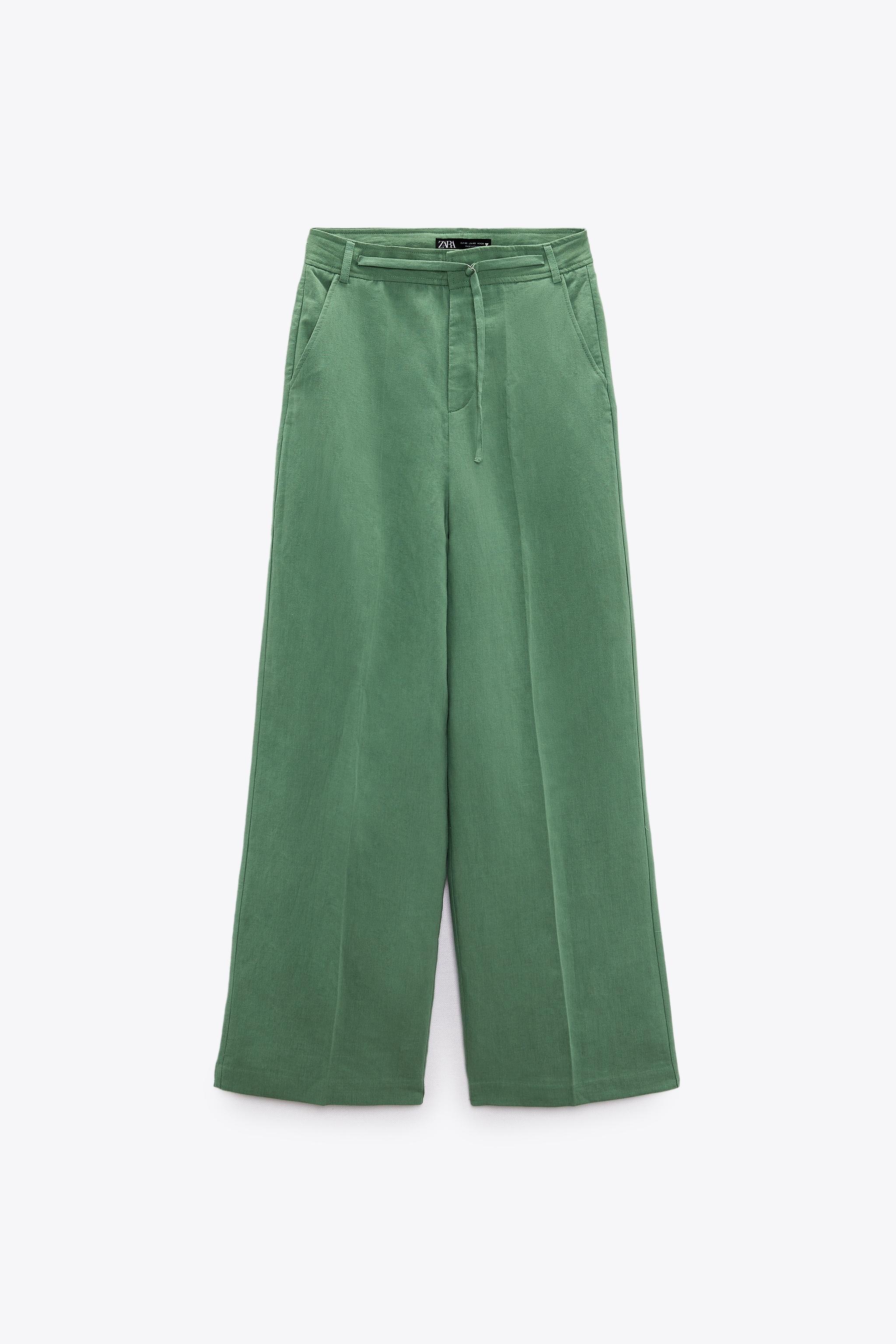 Zara LINEN BLEND FULL LENGTH PANTS Mall of America®