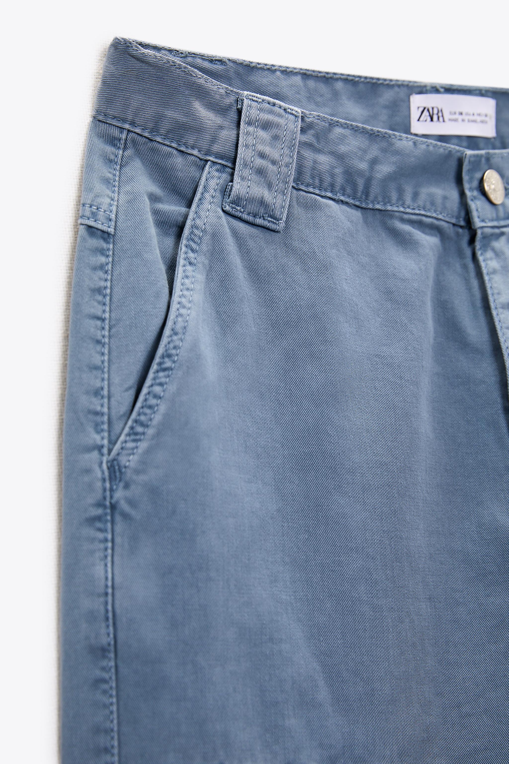 Zara TRF WIDE LEG CARGO PANTS Mall of America®