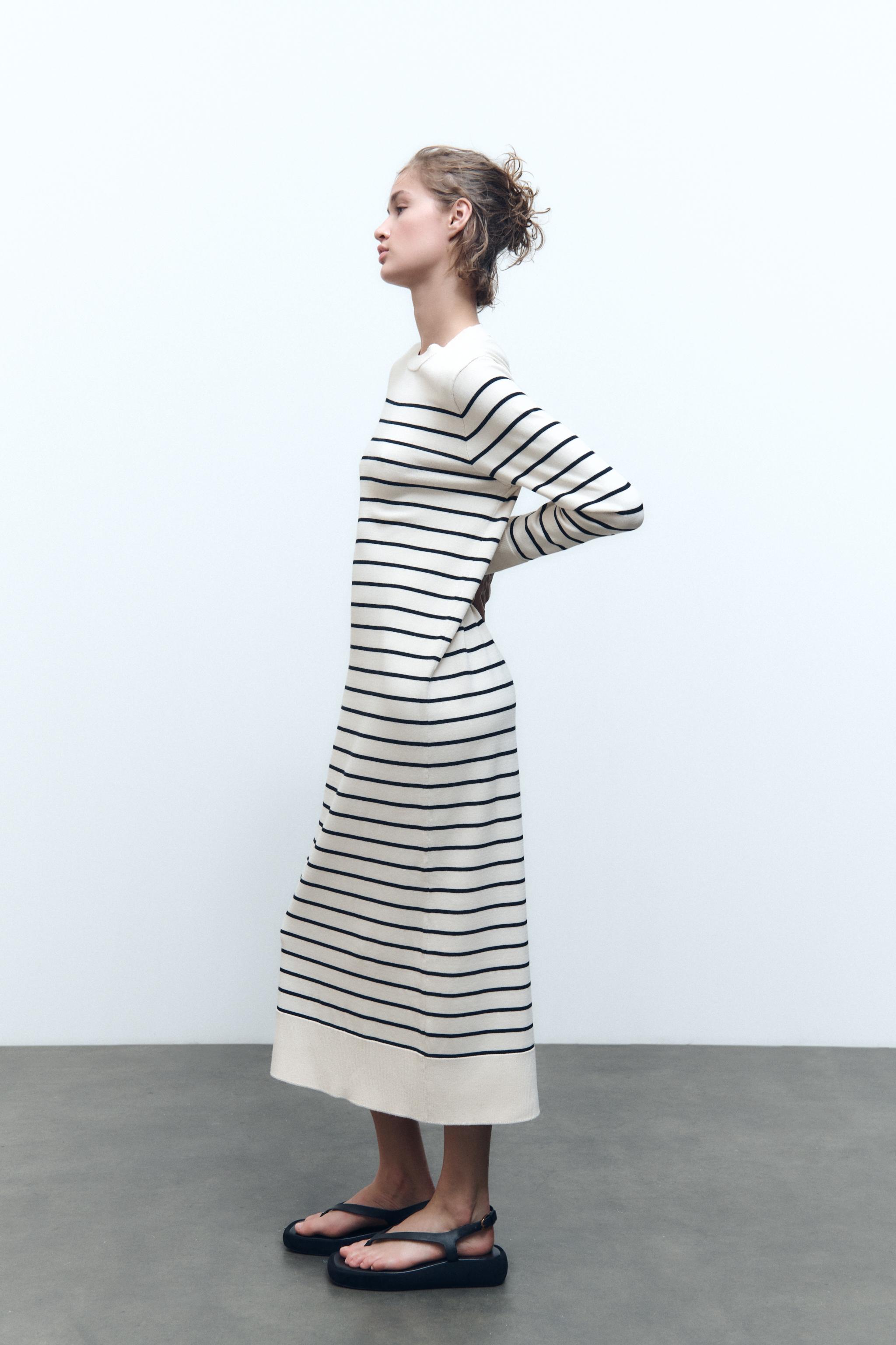 Zara LONG STRIPED KNIT DRESS Mall of America®