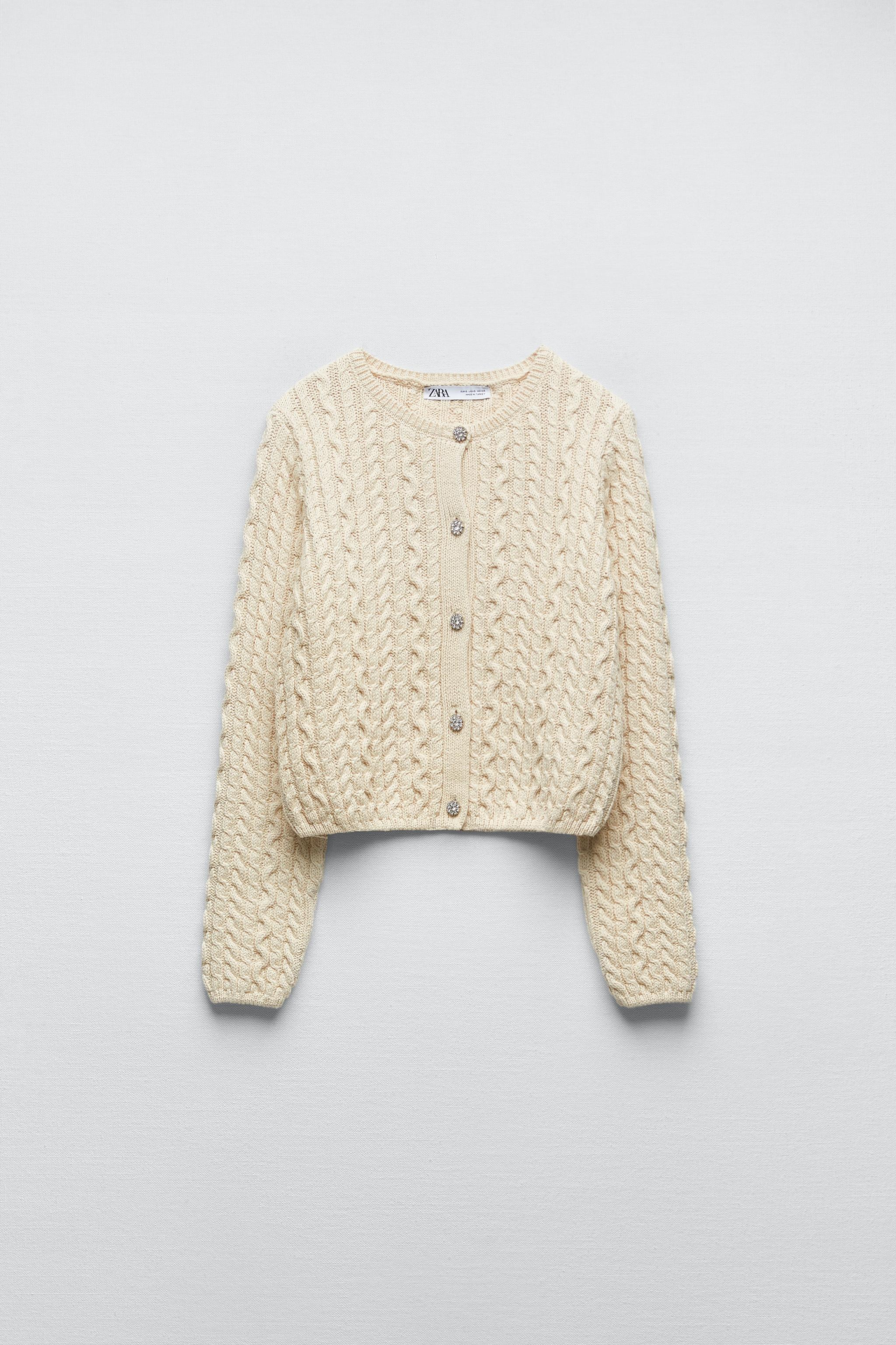 Zara JEWEL BUTTON KNIT CARDIGAN Mall of America®