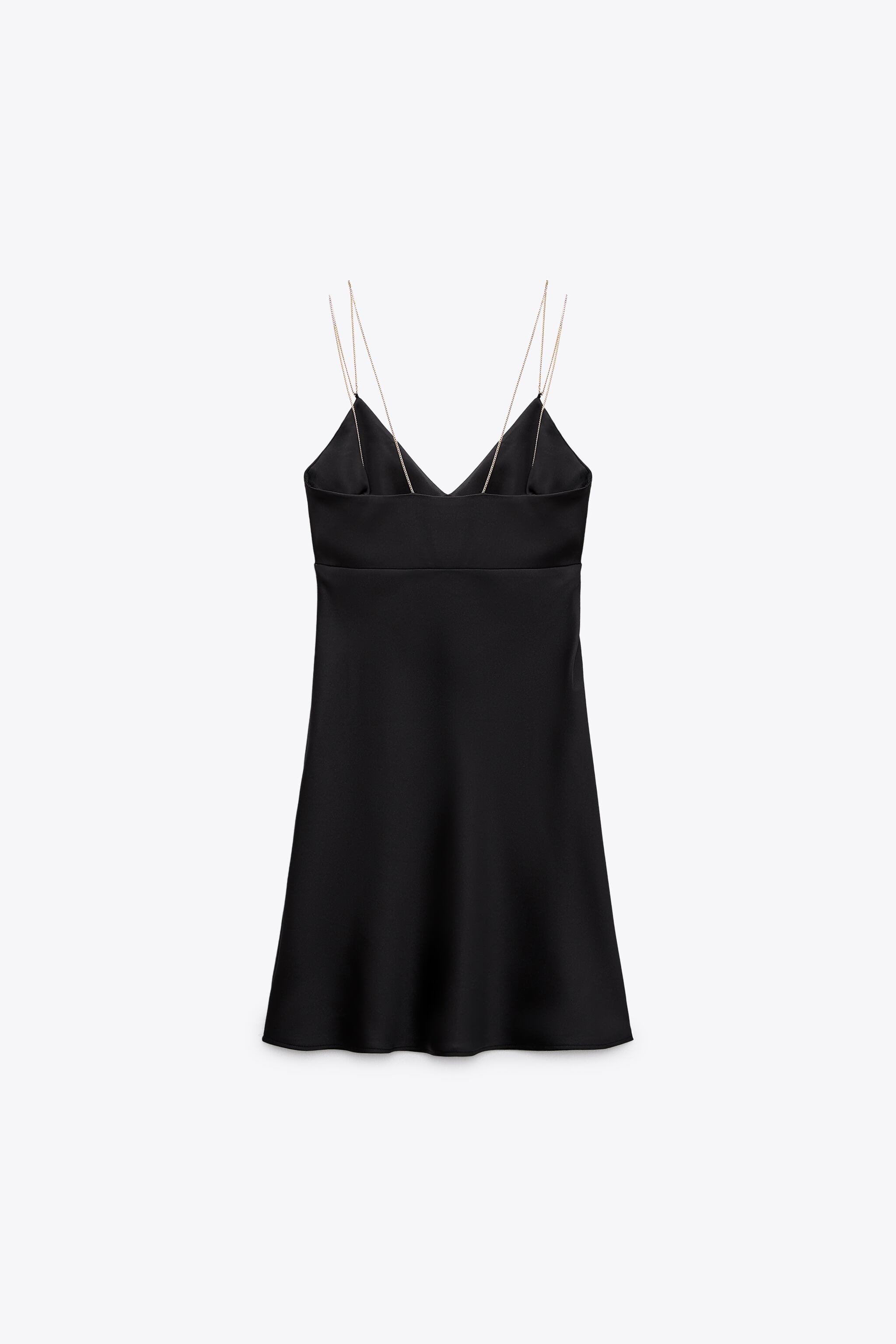 Zara CHAIN STRAP SATIN EFFECT DRESS | Mall of America®