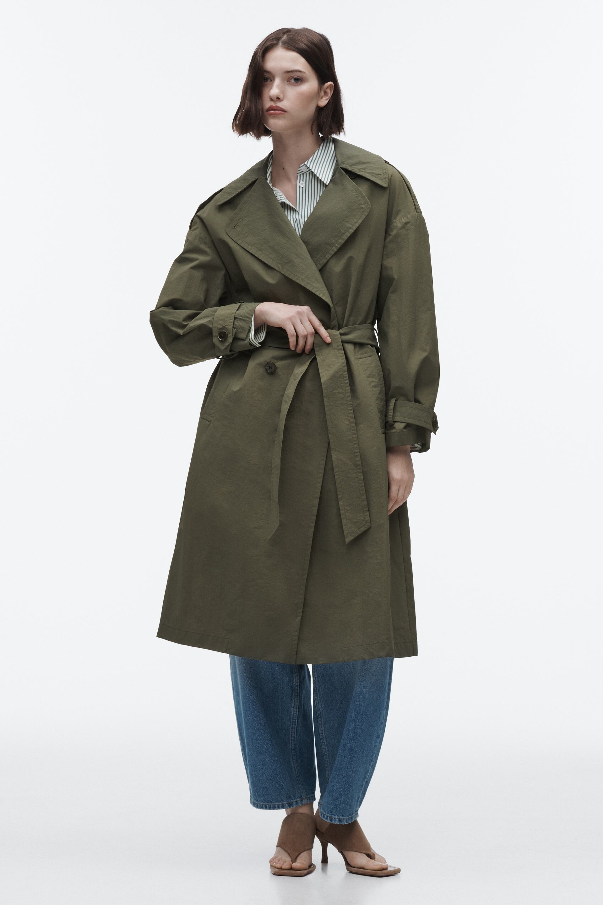 BELTED TECHNICAL TRENCH COAT | lupon.gov.ph
