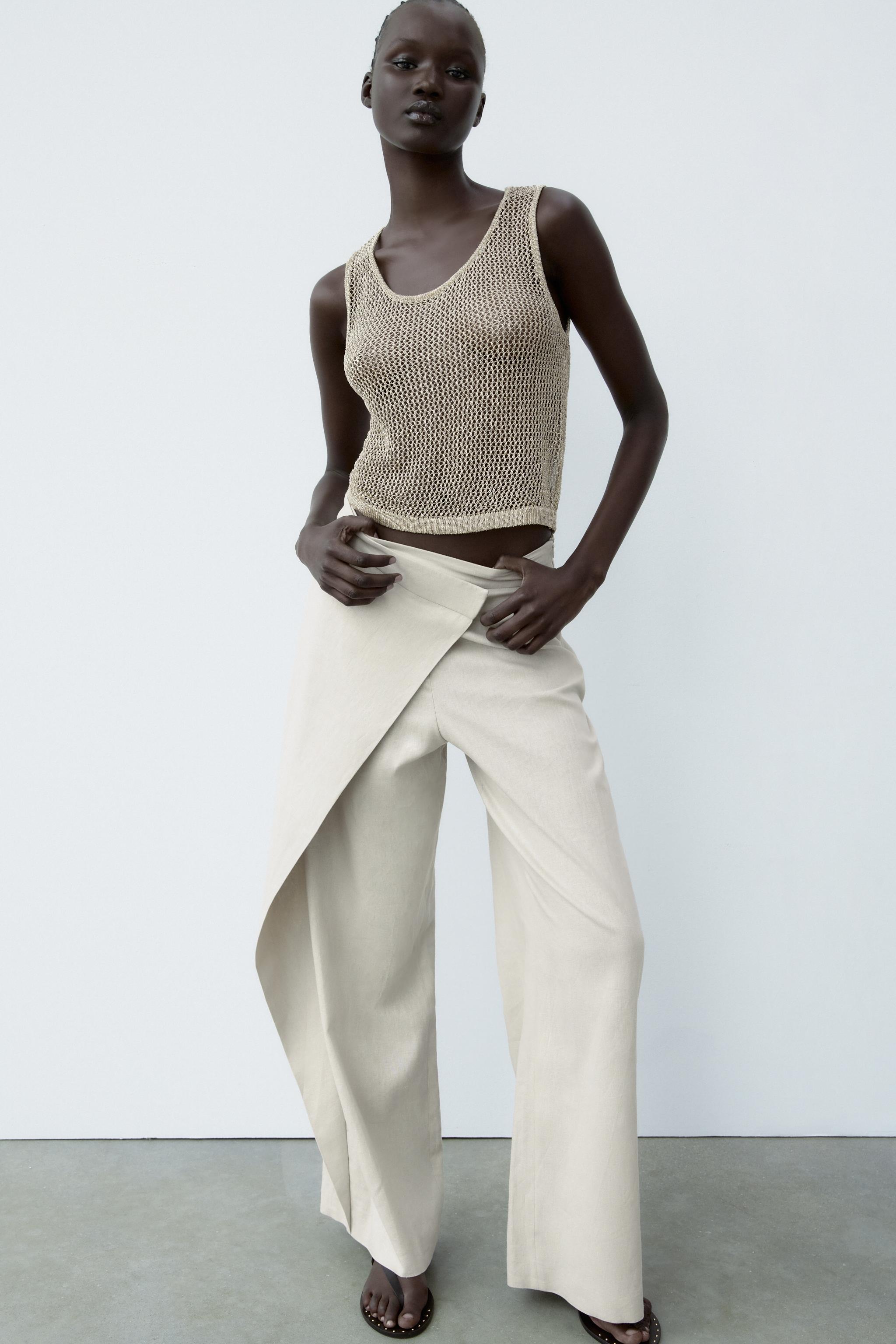 Zara KNIT TOP WITH METALLIC THREAD | Mall of America®