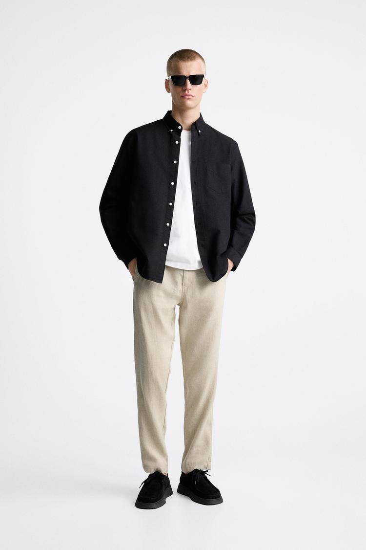 LINEN/COTTON TROUSERS