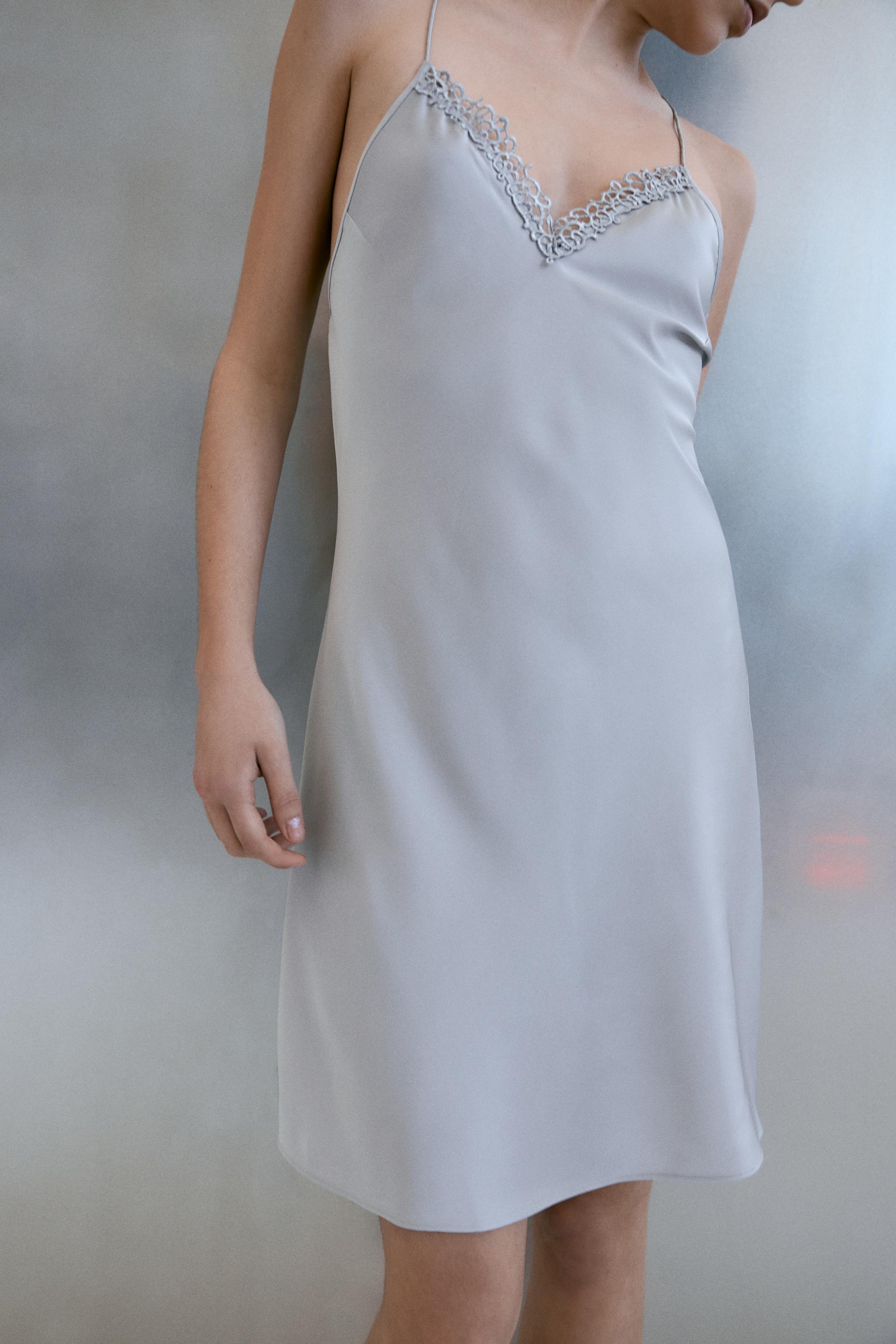 Zara SPARKLY STRAP SLIP DRESS Mall of America®