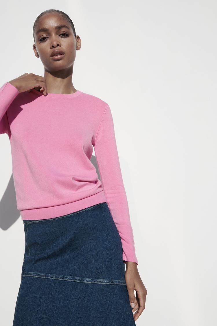 Zara BASIC KNIT SWEATER 08851121626