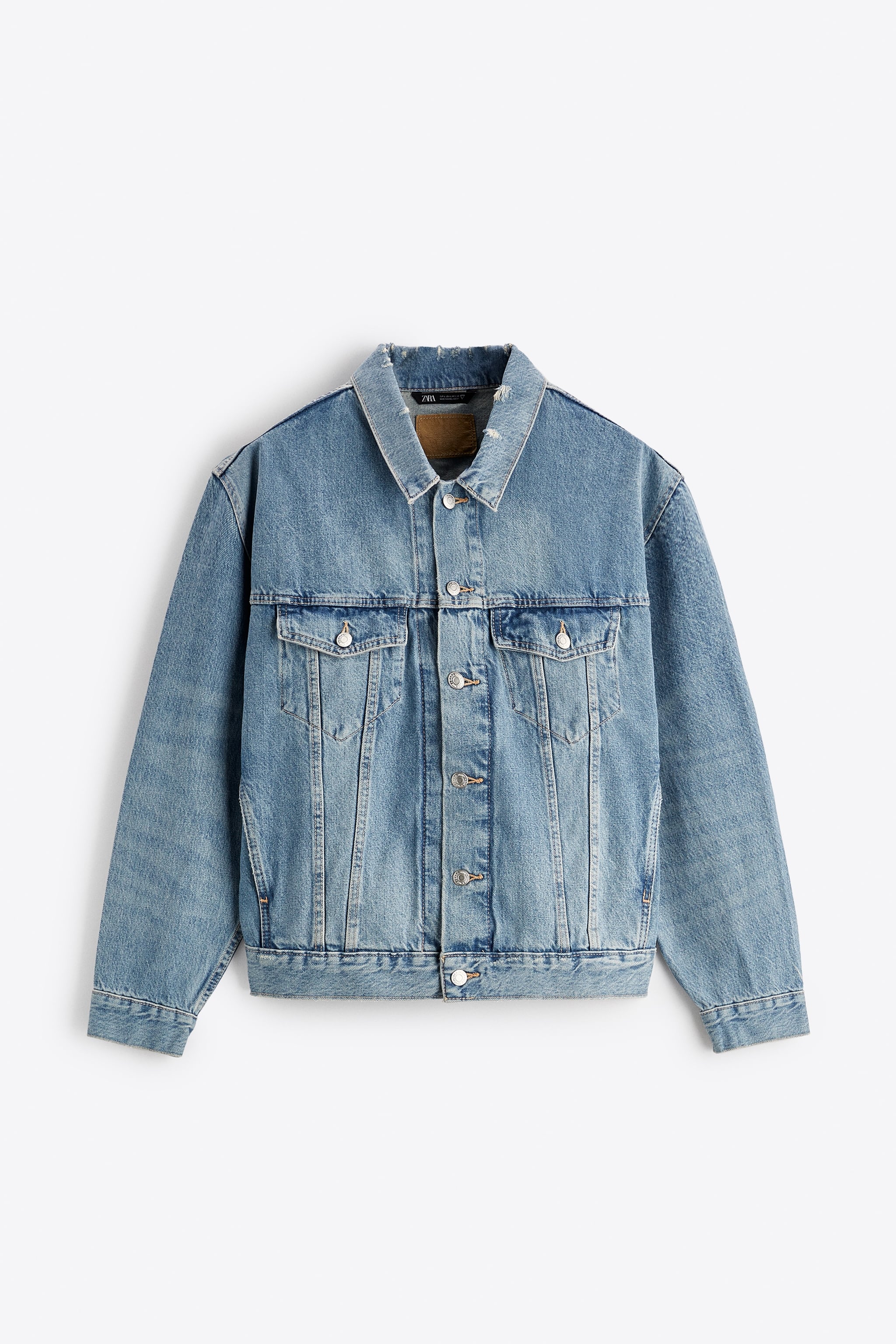 Zara RELAXED CROPPED DENIM JACKET | Square One