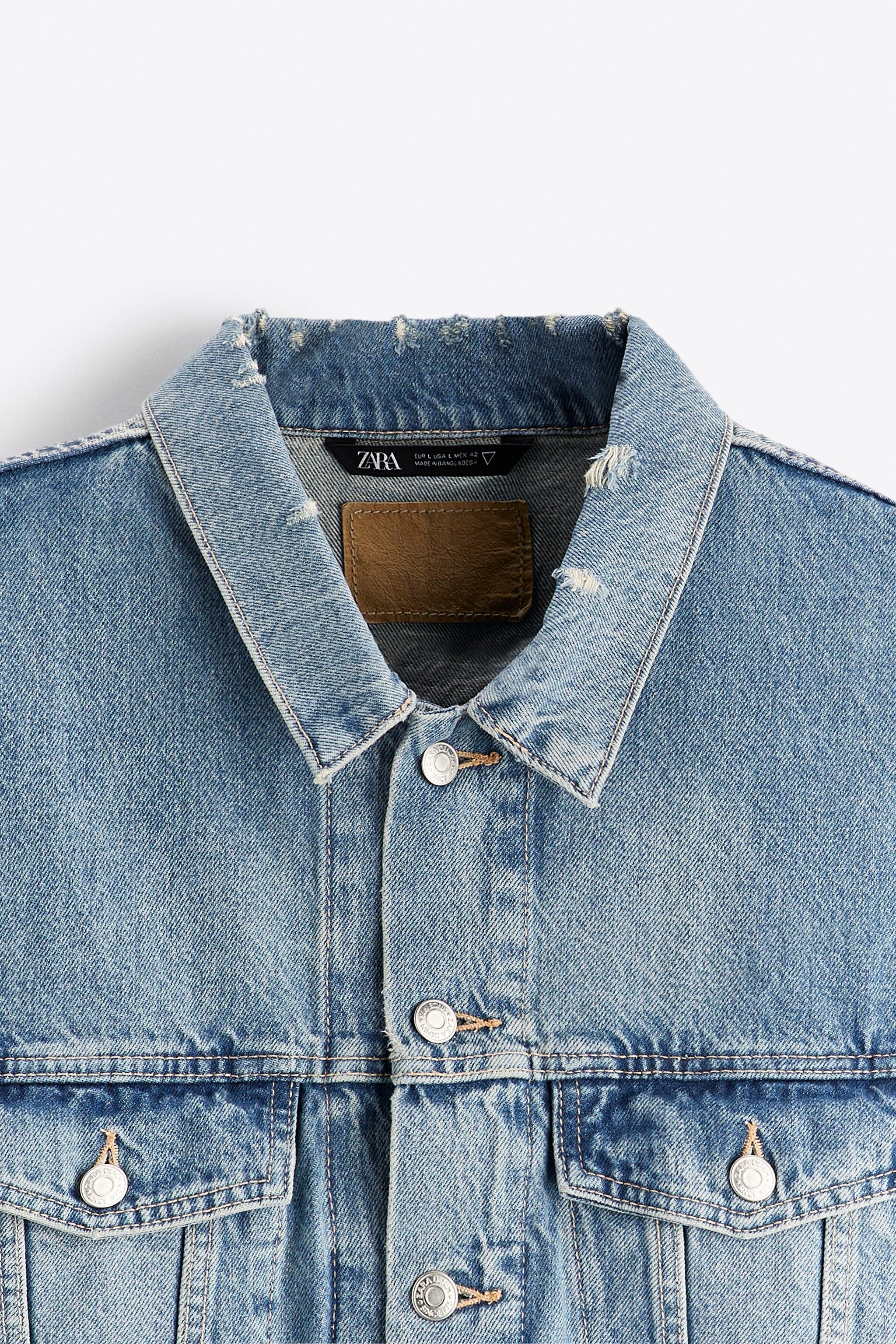 Zara RELAXED CROPPED DENIM JACKET | Square One