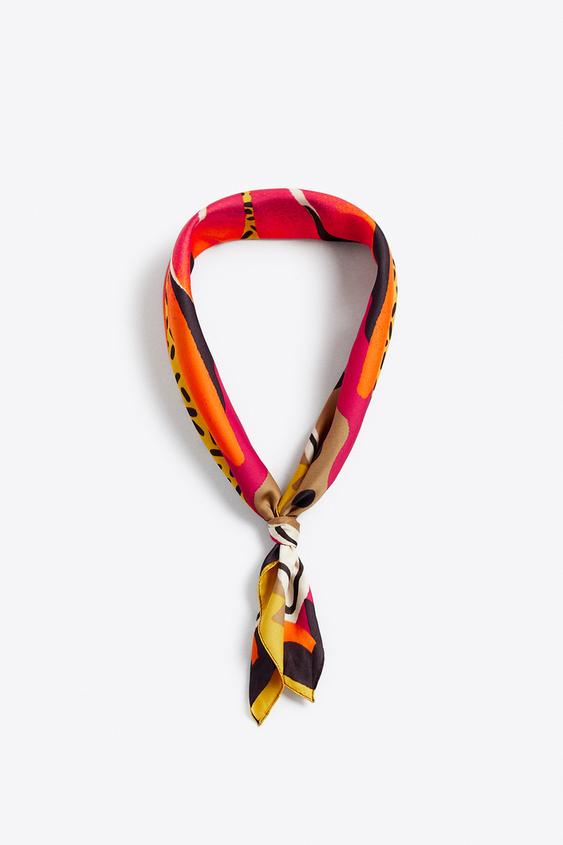 CONTRAST PRINT BANDANA Multicoloured ZARA New Zealand