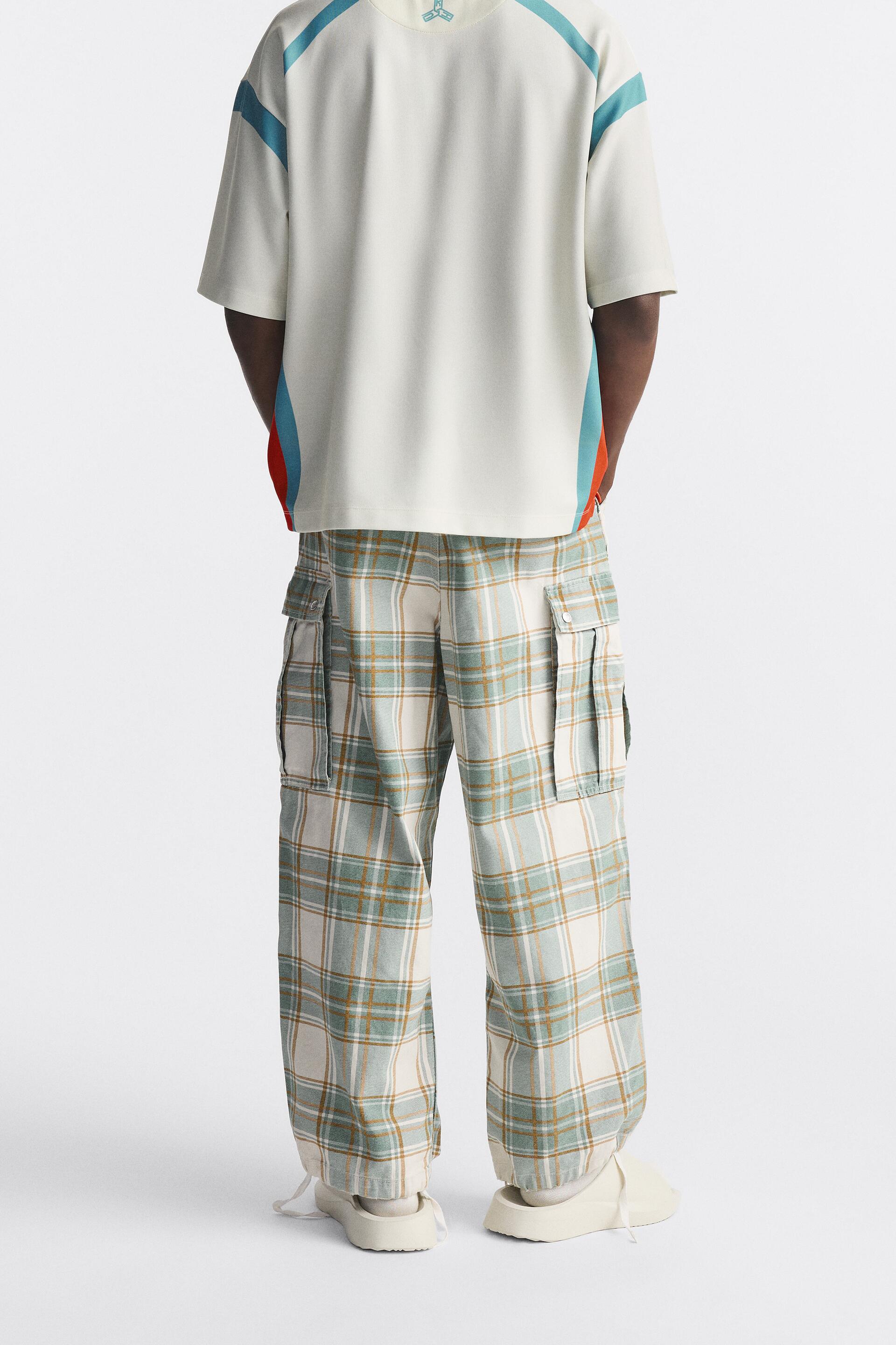 Zara Plaid Cargo Pants X Rhuigi Limited Edition Big Apple Buddy zara-plaid-cargo-pants-x-rhuigi-limited-edition-big-apple-buddy