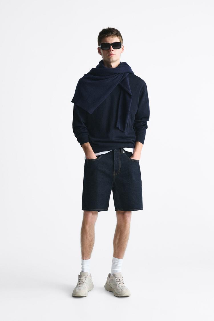 Material Denim Bermuda Shorts main image 0