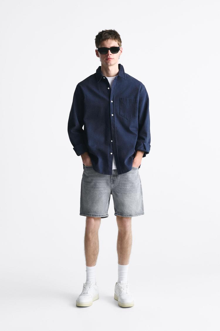 BASIC DENIM BERMUDA SHORTS